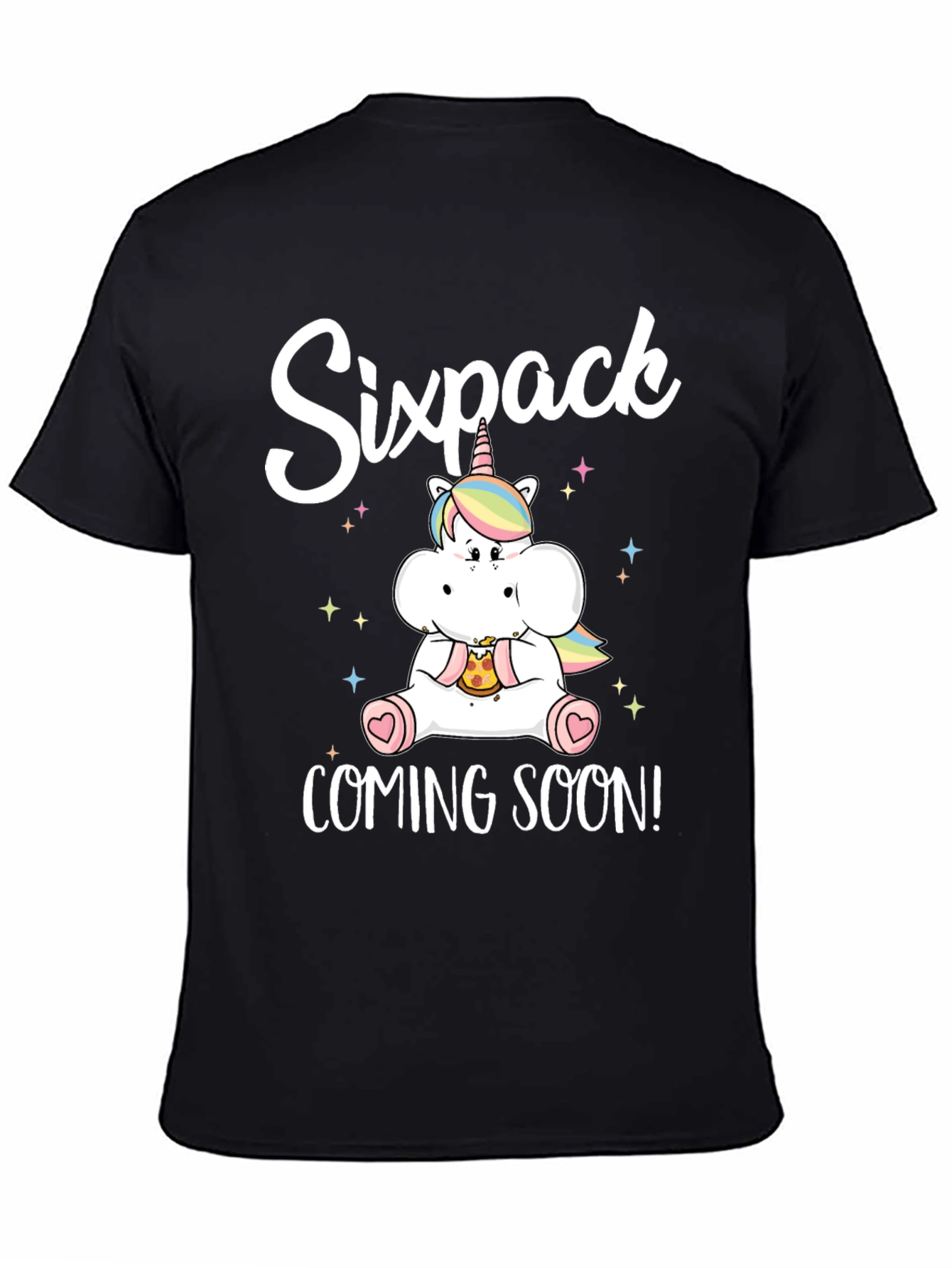 Sixpack Coming Soon Unicorn T-Shirt