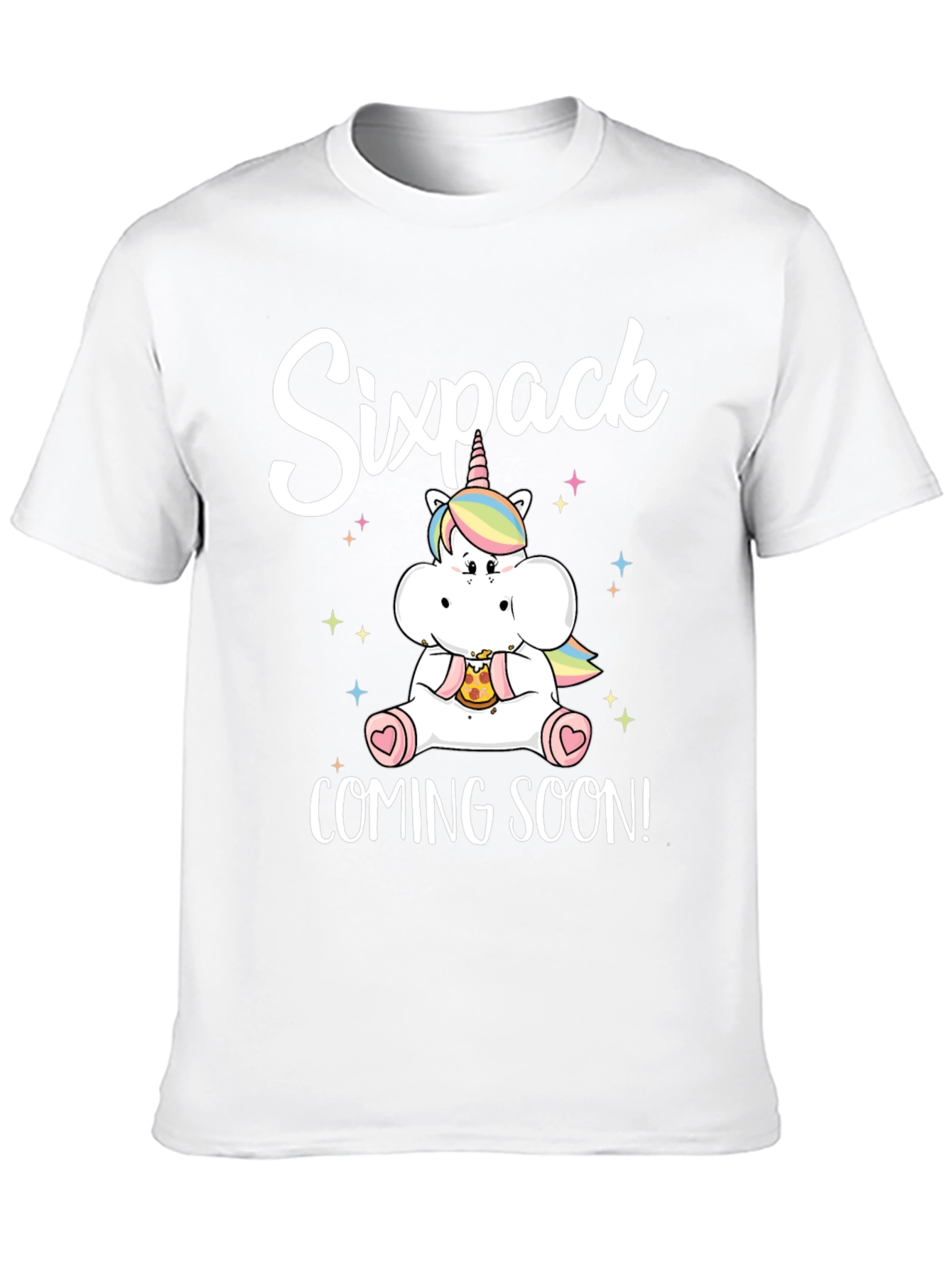 Sixpack Coming Soon Unicorn T-Shirt