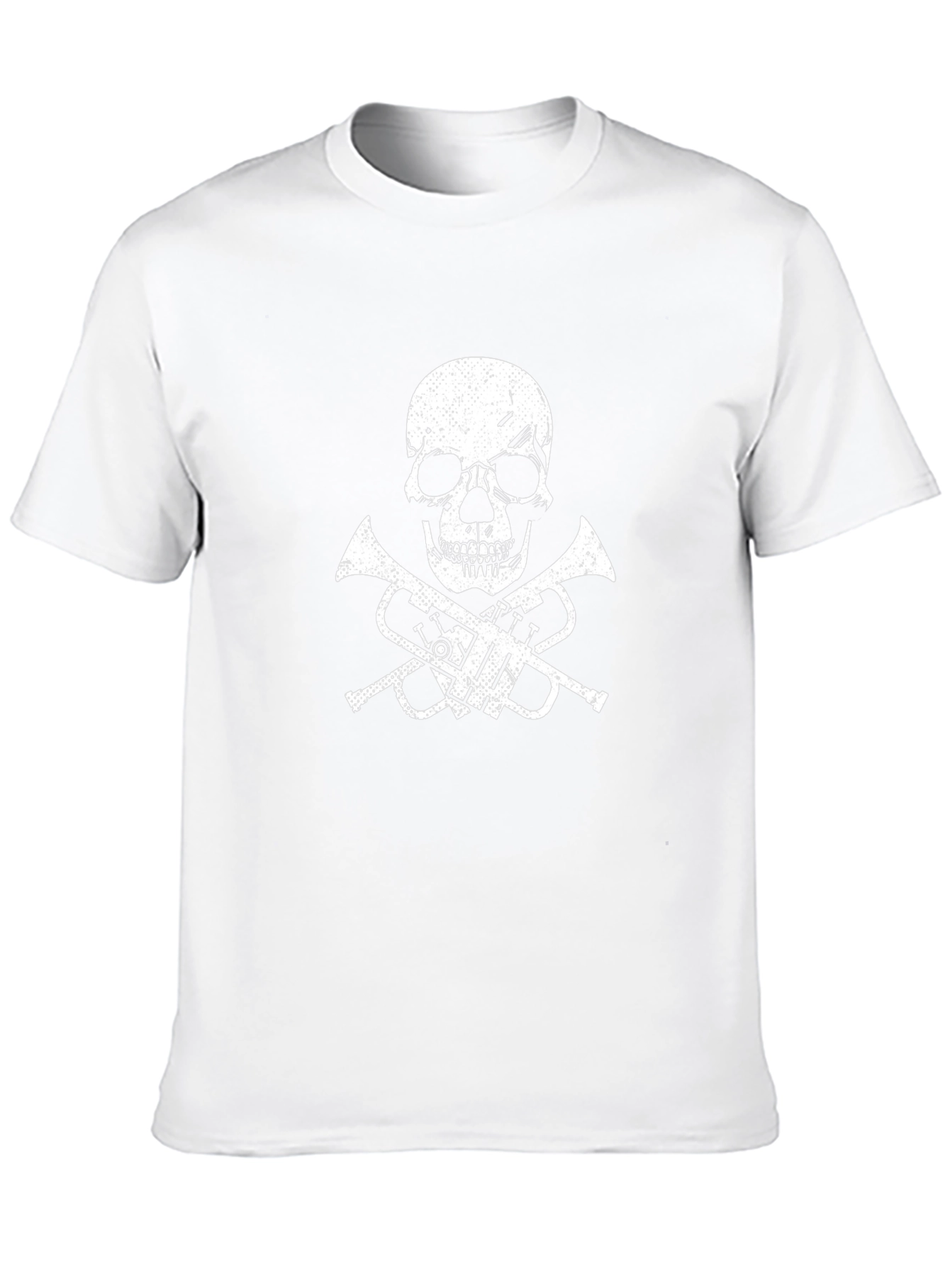 Skull & Trumpet Graphic Tee - Black