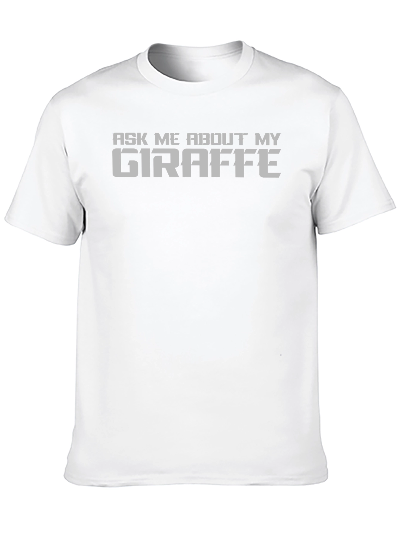 Ask Me About My Giraffe Black T-Shirt