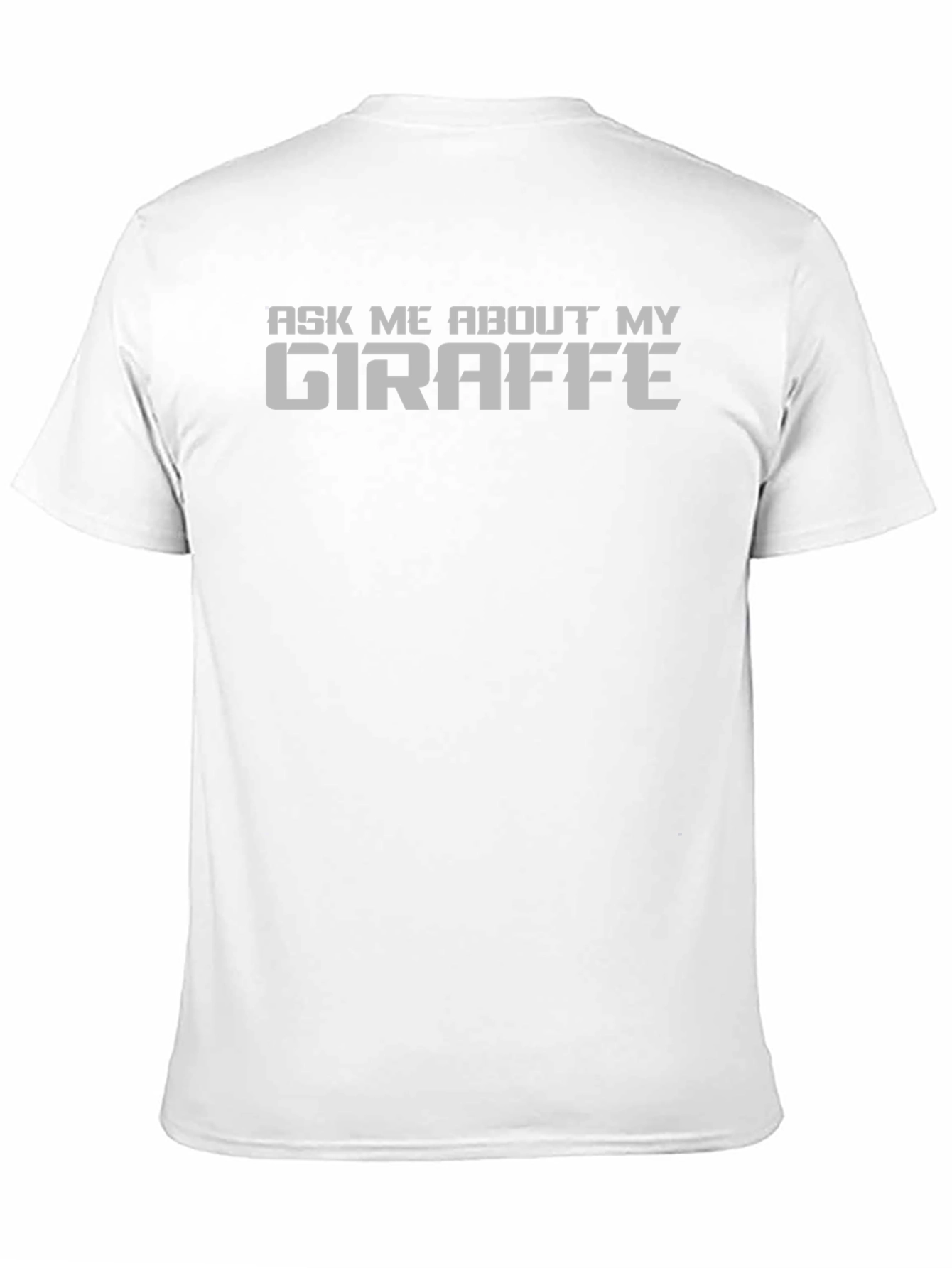 Ask Me About My Giraffe Black T-Shirt