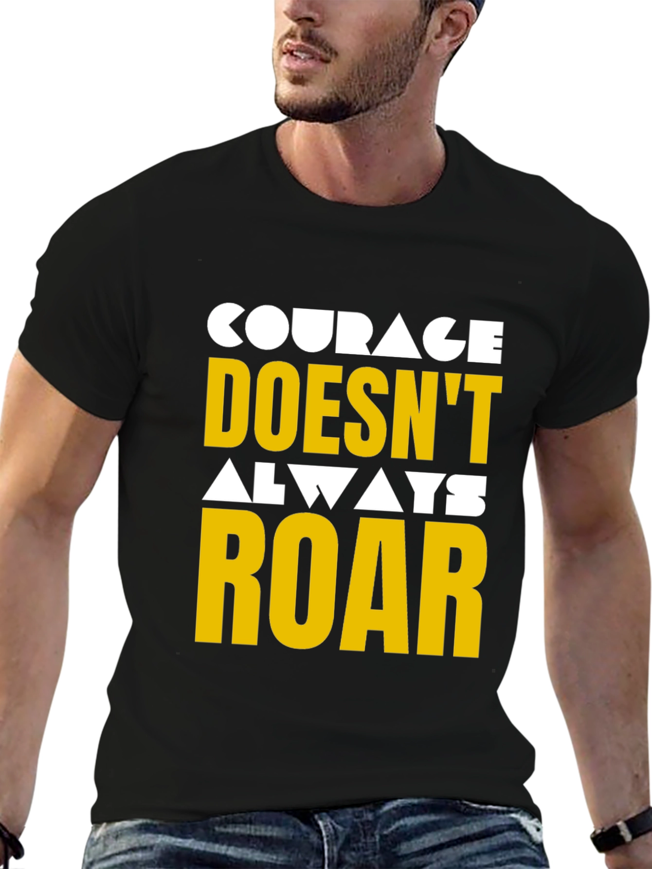 Courage Graphic Tee - Motivational T-Shirt