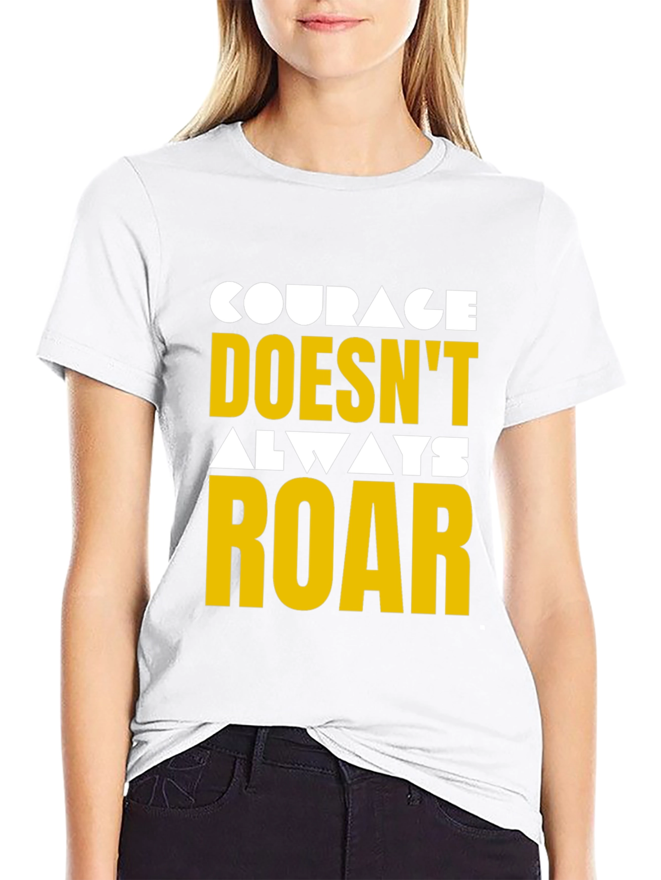 Courage Graphic Tee - Motivational T-Shirt