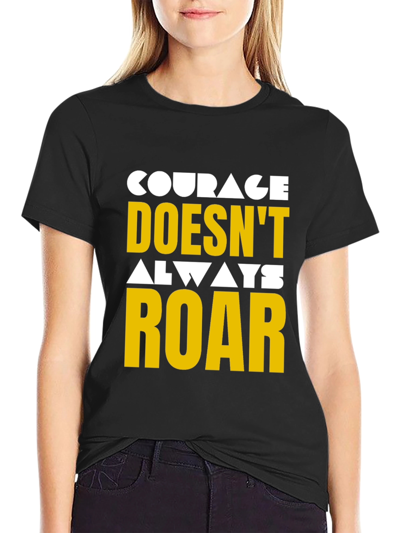 Courage Graphic Tee - Motivational T-Shirt