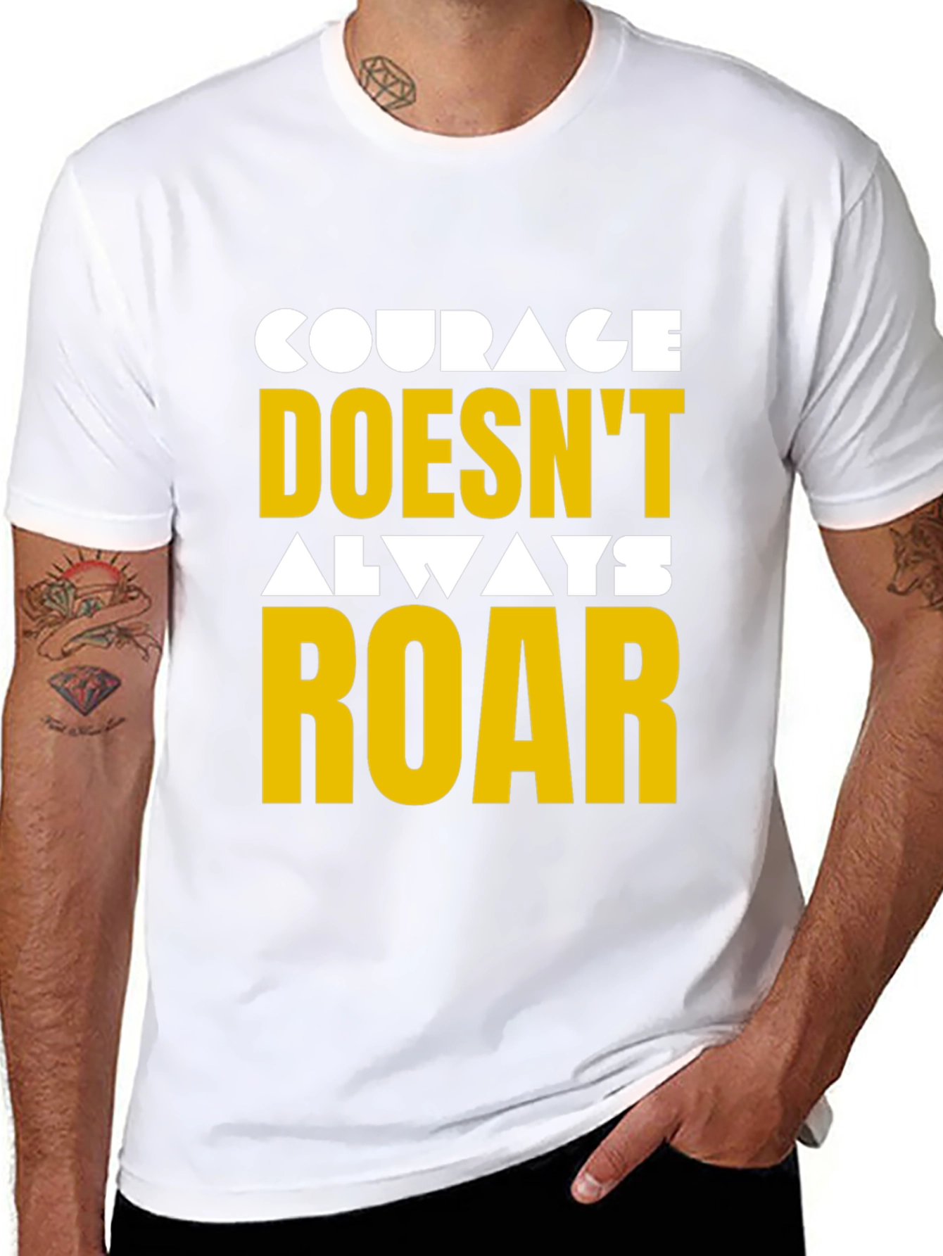 Courage Graphic Tee - Motivational T-Shirt