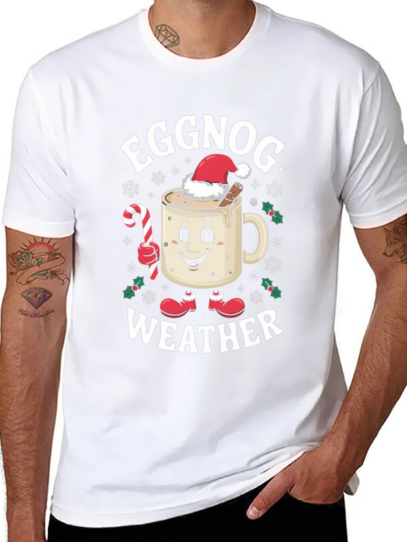 Eggnog Weather Holiday T-Shirt
