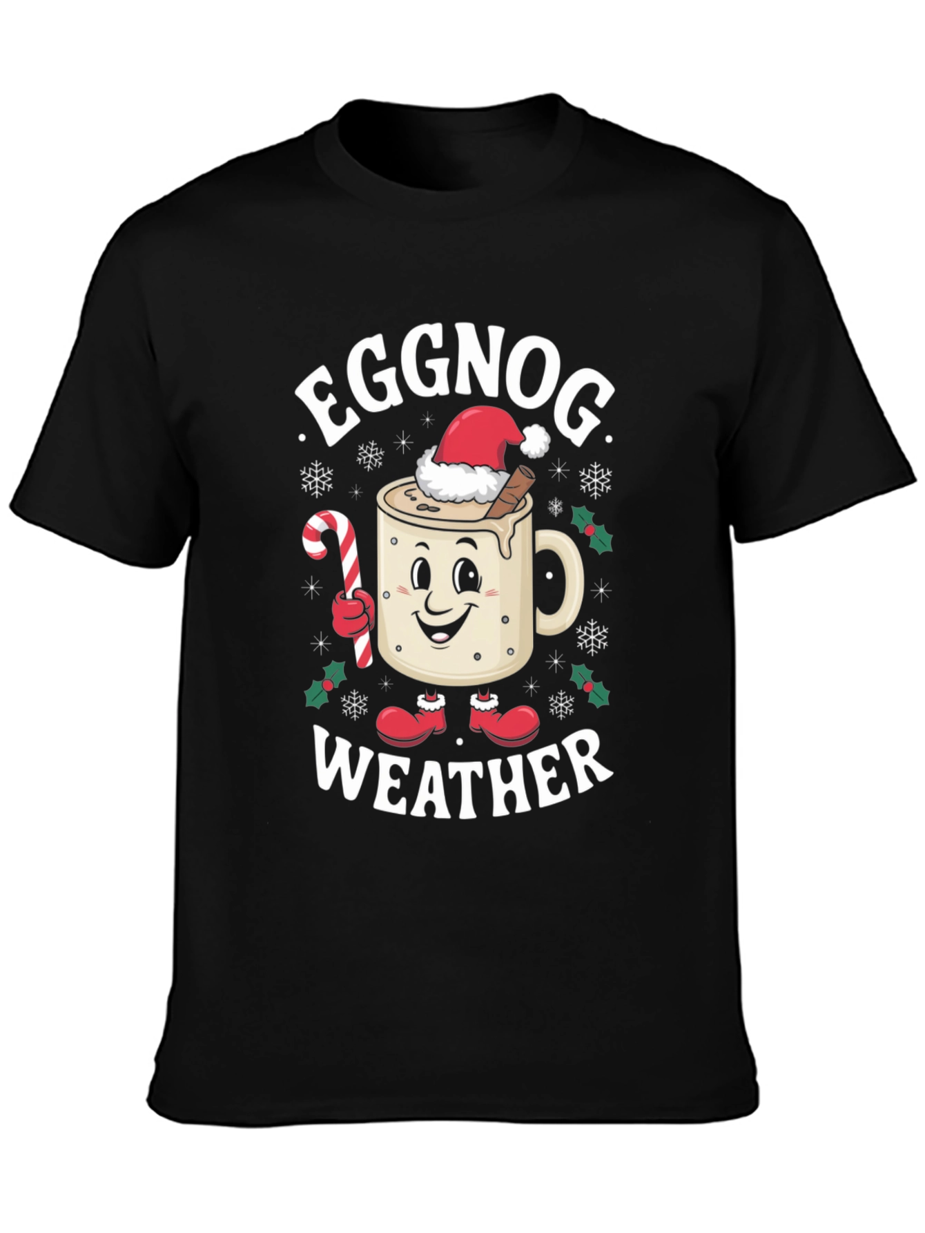 Eggnog Weather Holiday T-Shirt