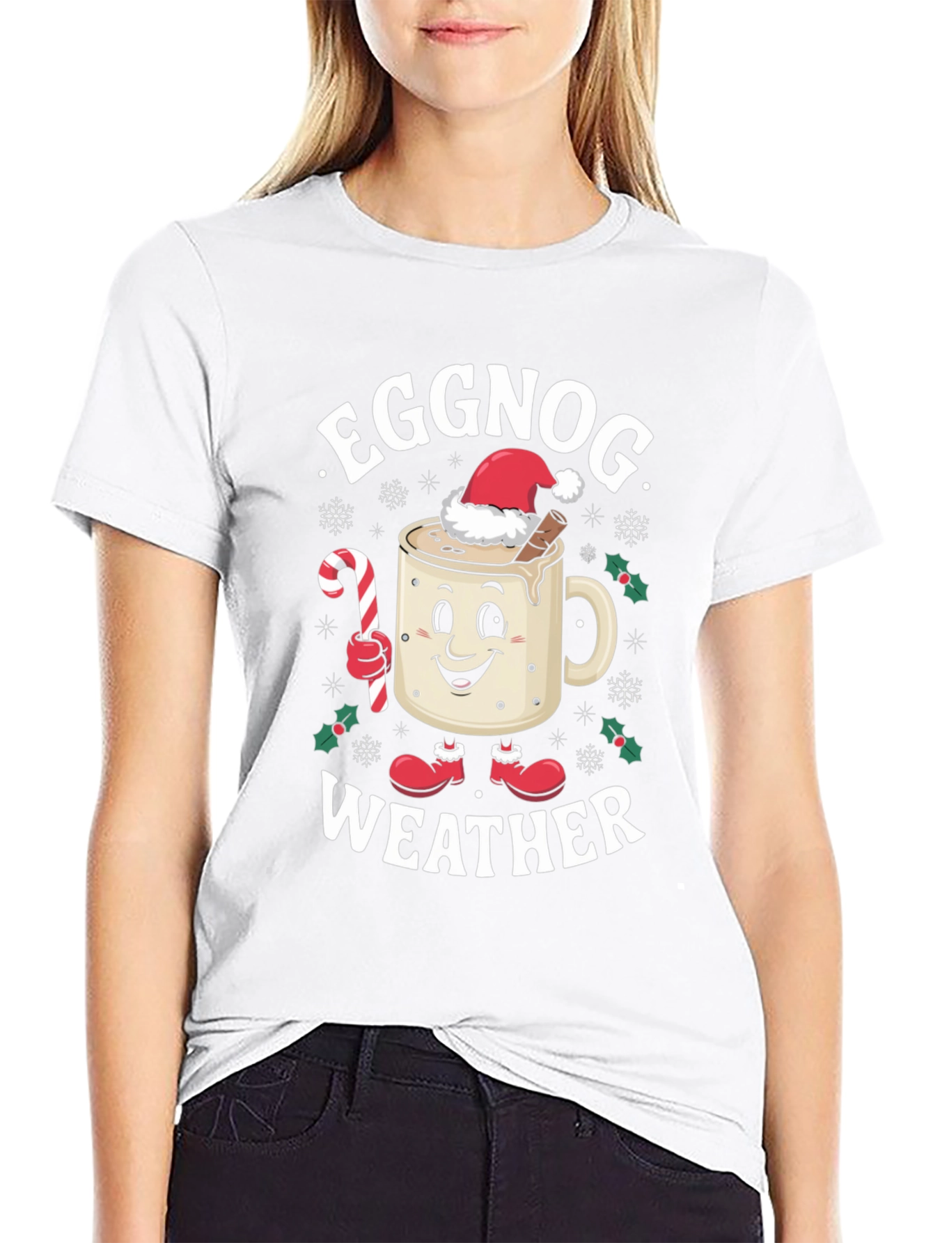 Eggnog Weather Holiday T-Shirt