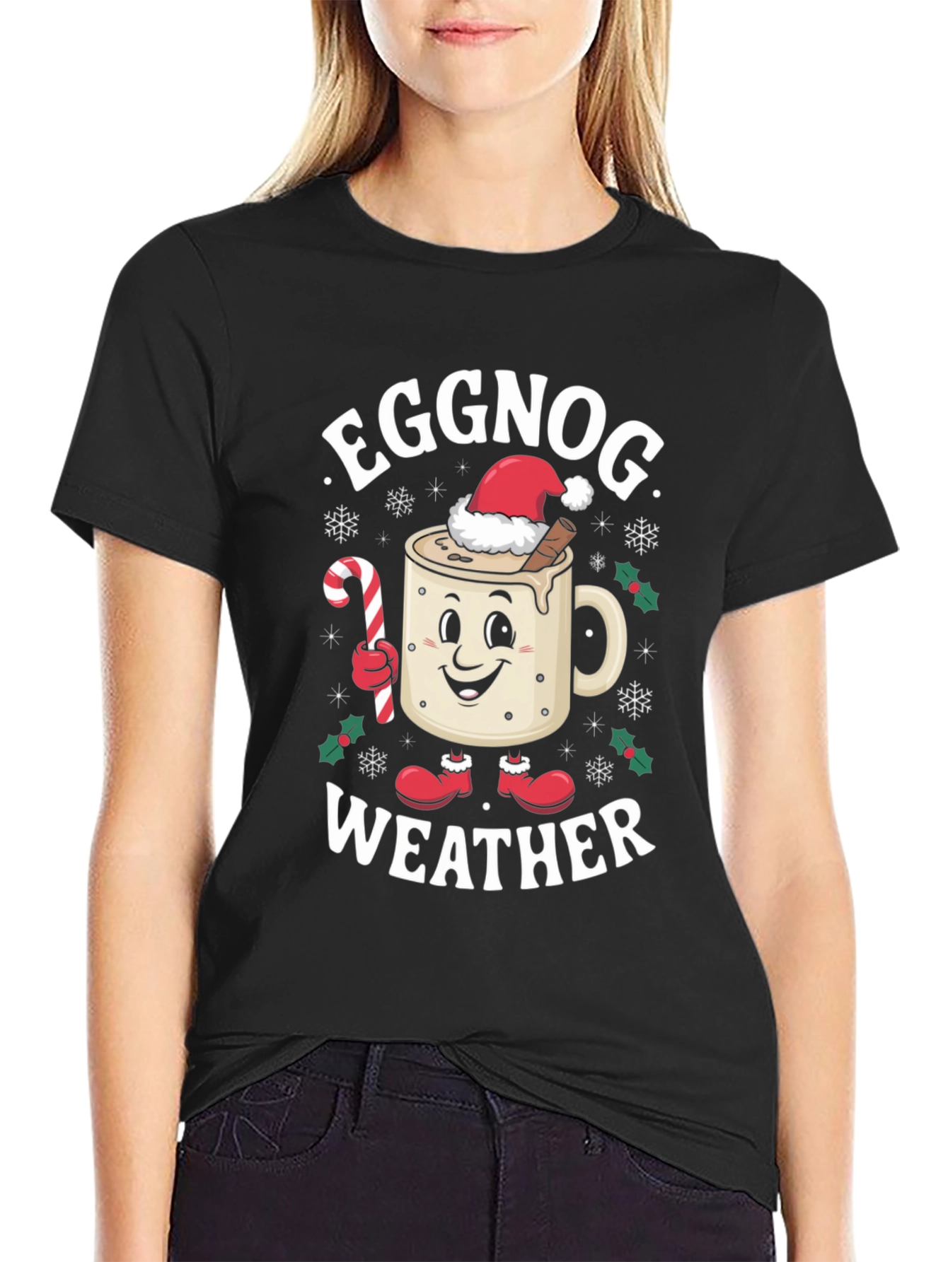 Eggnog Weather Holiday T-Shirt