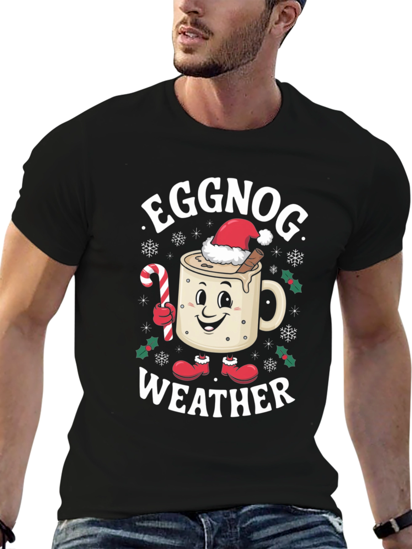 Eggnog Weather Holiday T-Shirt