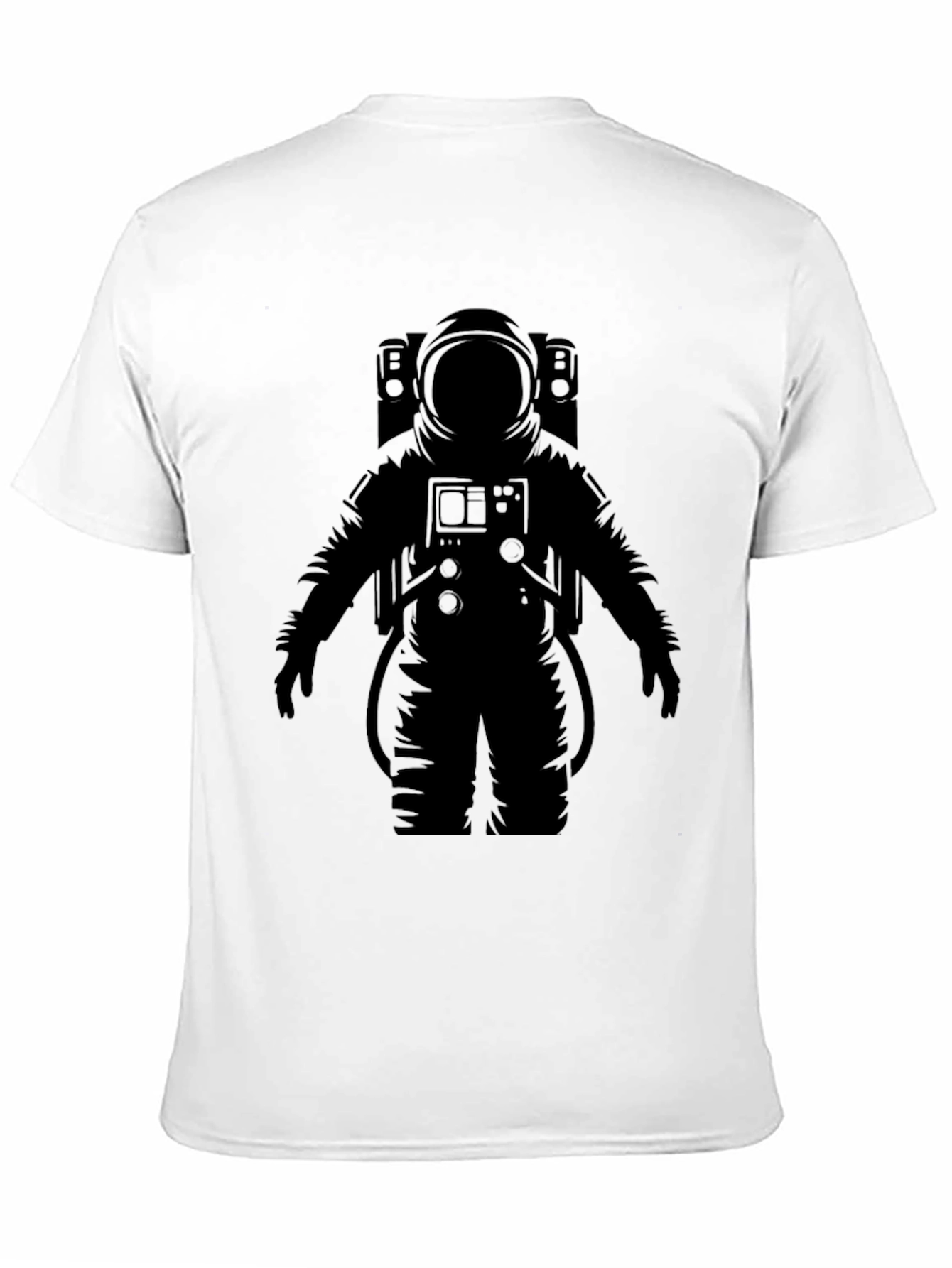 Astronaut Graphic T-Shirt - Black Crew Neck