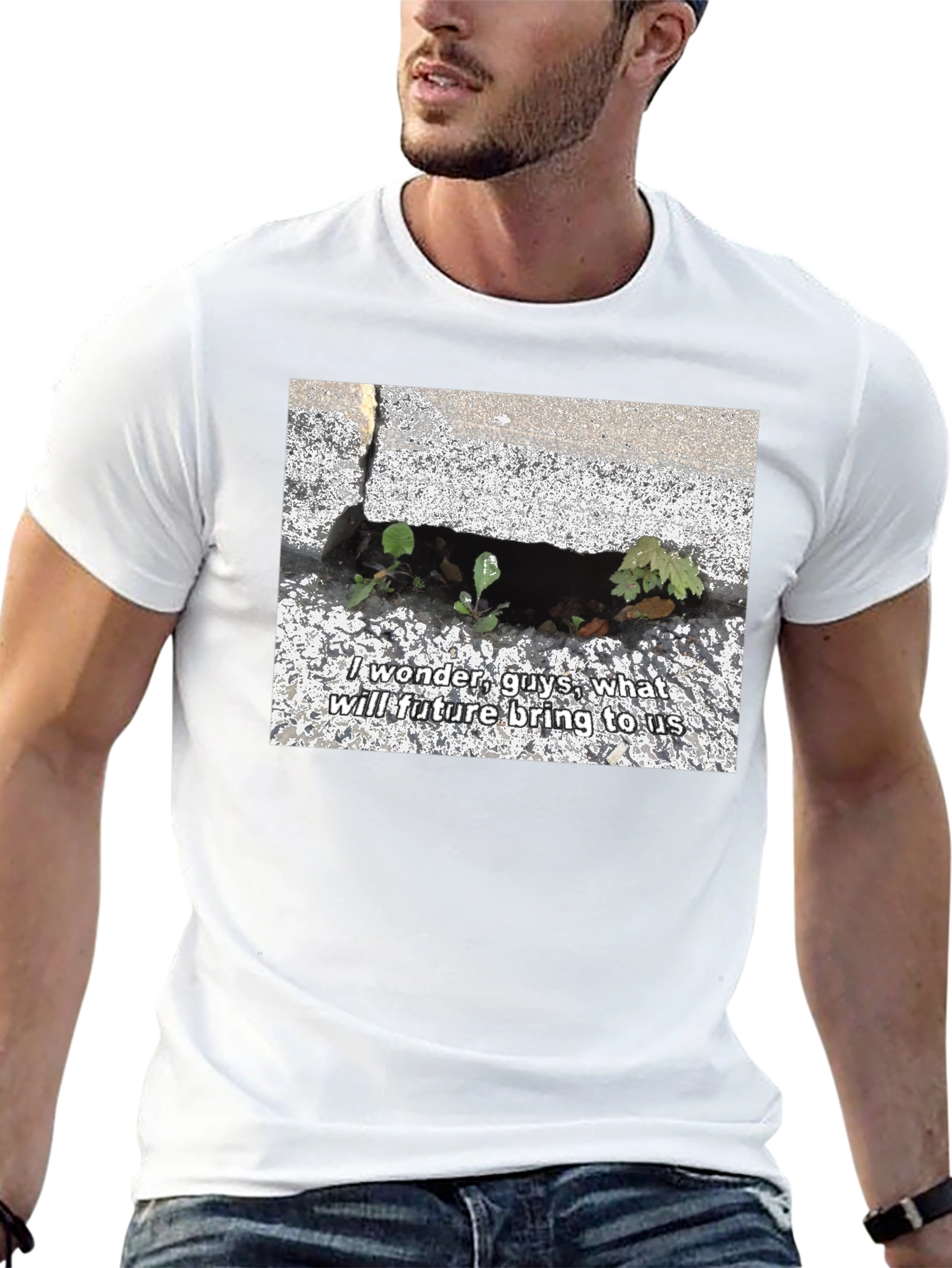 Nature-Inspired Graphic Tee - Future Design