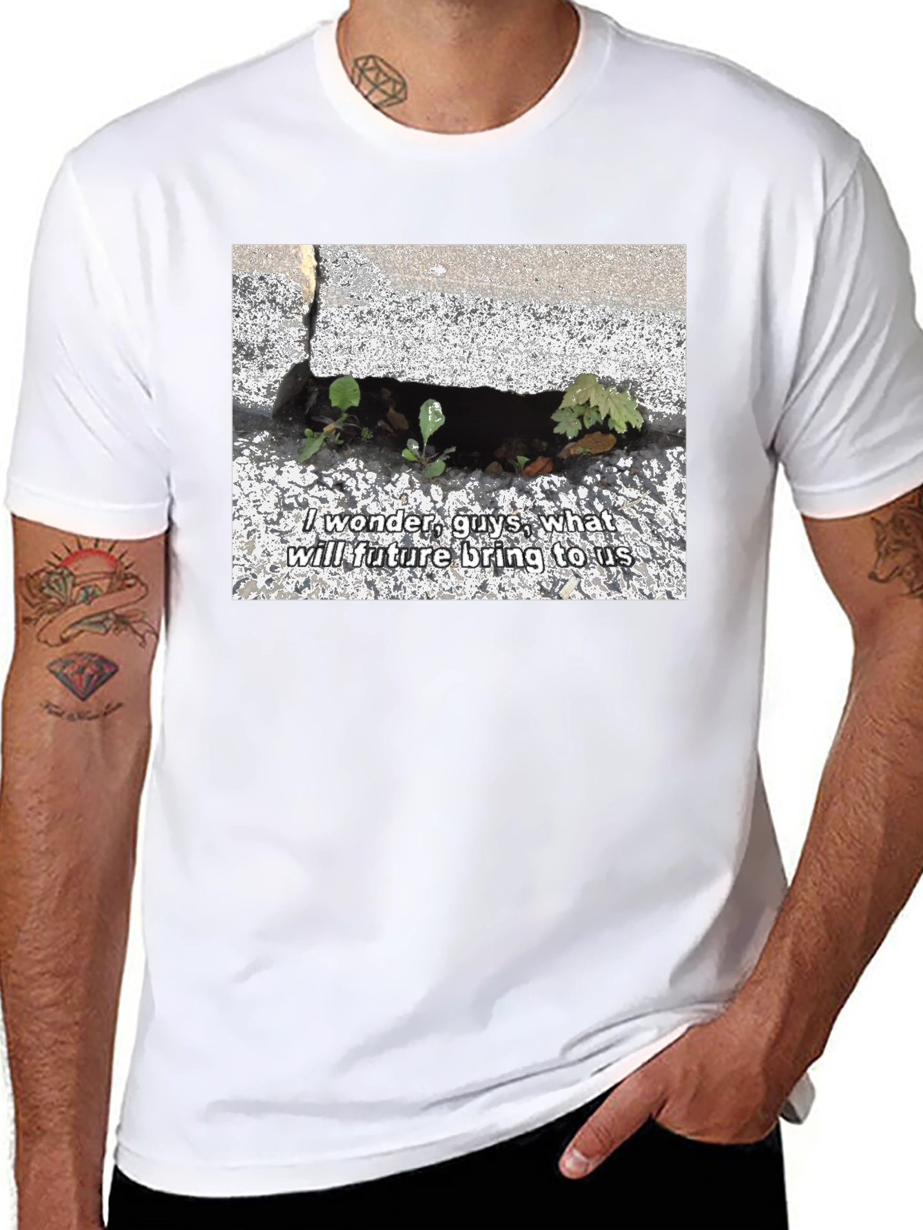 Nature-Inspired Graphic Tee - Future Design
