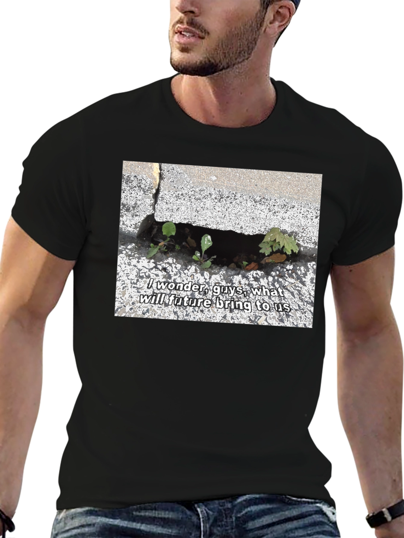 Nature-Inspired Graphic Tee - Future Design