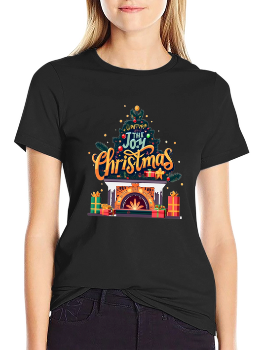 Joy of Christmas Fireplace T-Shirt