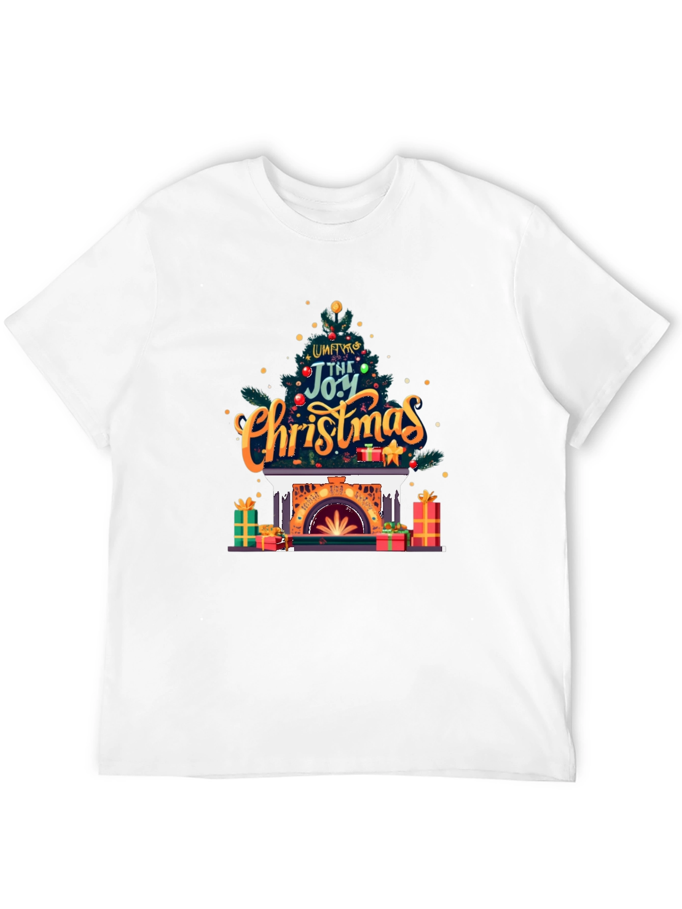 Joy of Christmas Fireplace T-Shirt