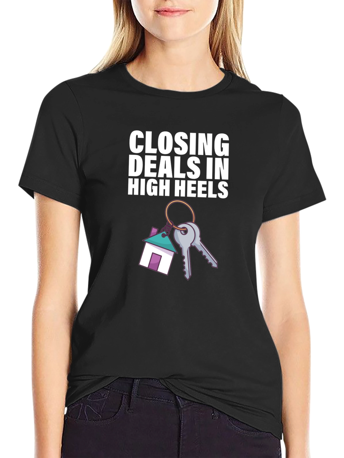Closing Deals T-Shirt - High Heels Realtor Tee