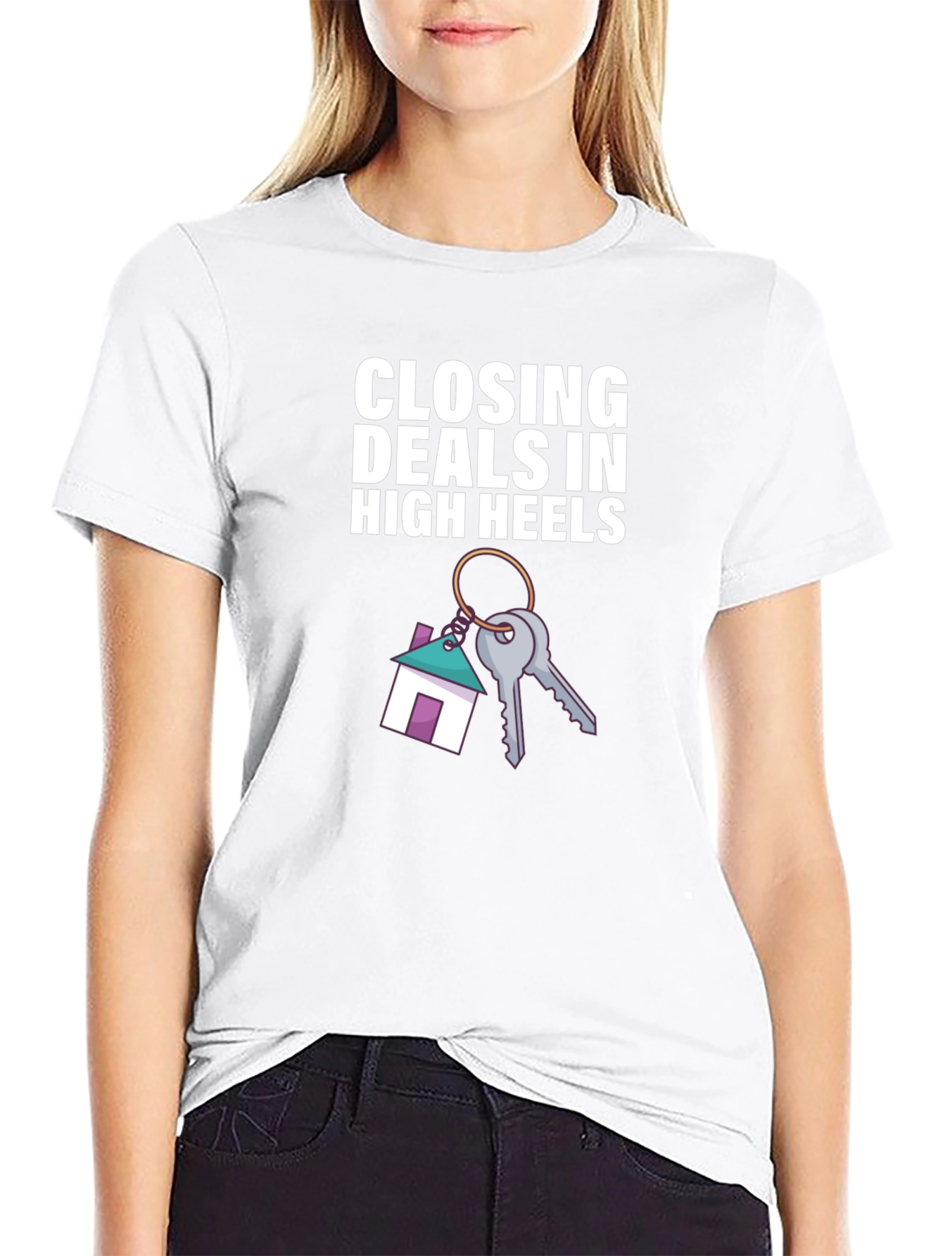 Closing Deals T-Shirt - High Heels Realtor Tee