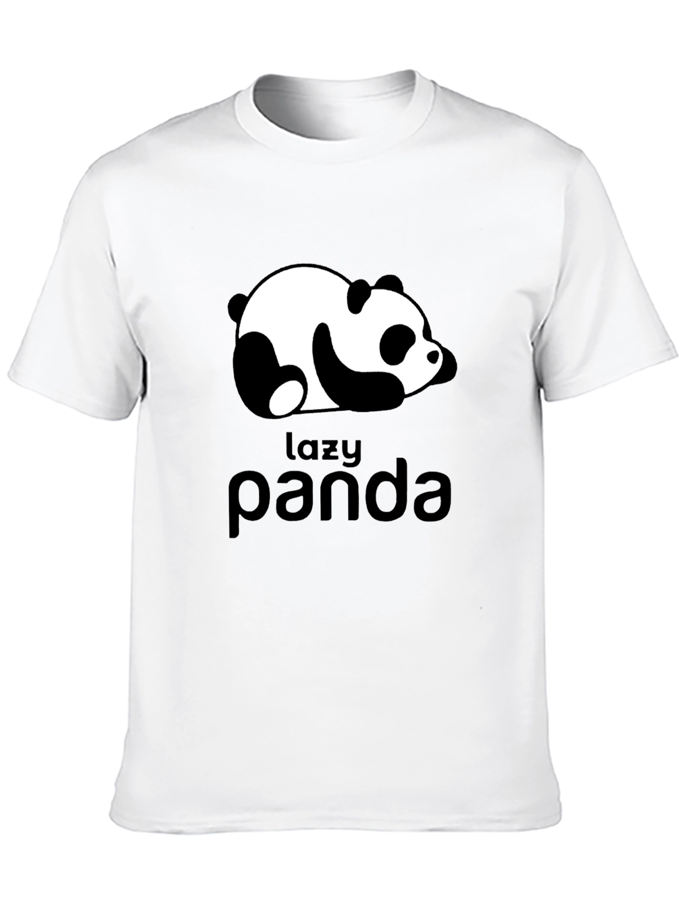 Lazy Panda Graphic Tee - Black Unisex T-Shirt