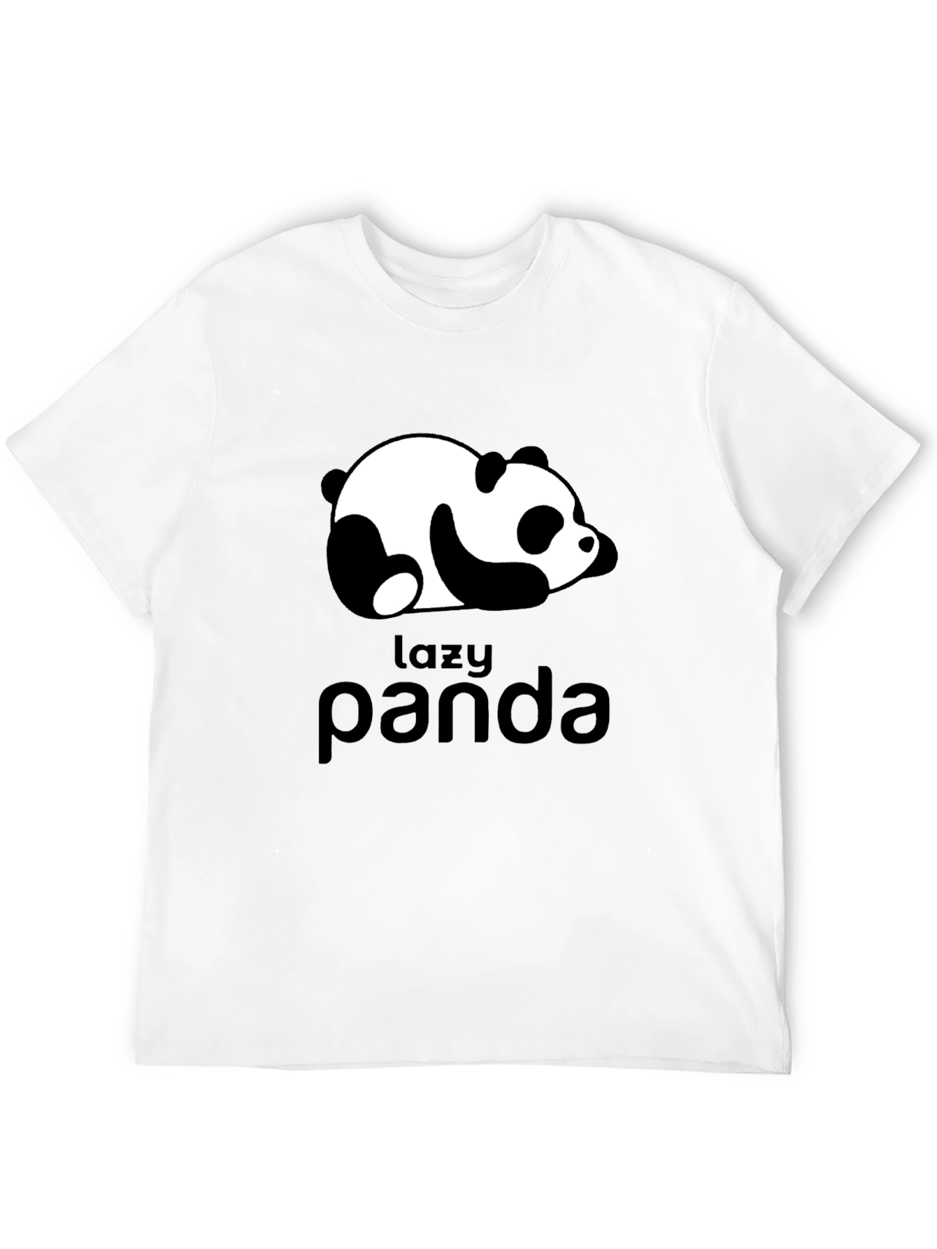 Lazy Panda Graphic Tee - Black Unisex T-Shirt