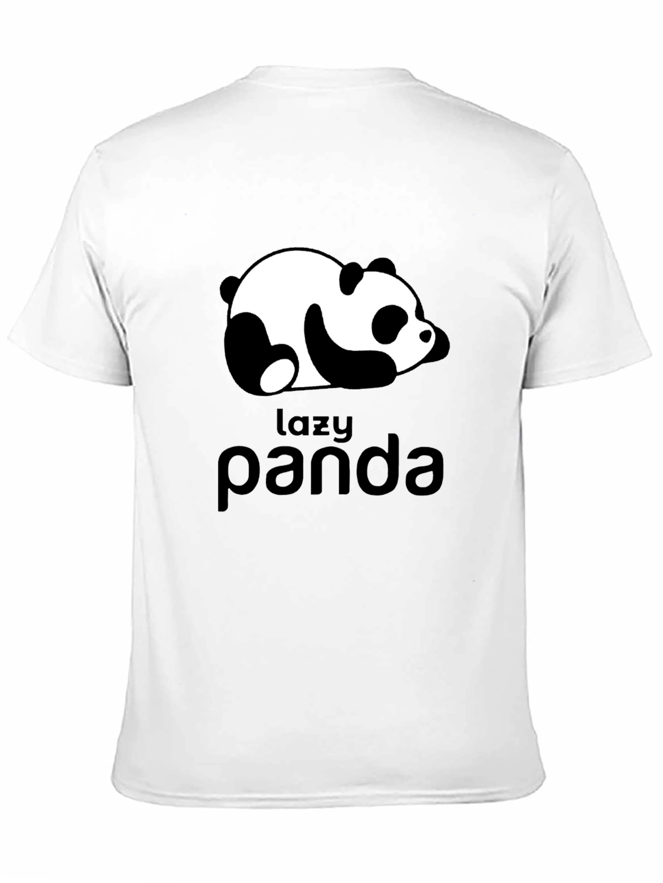 Lazy Panda Graphic Tee - Black Unisex T-Shirt