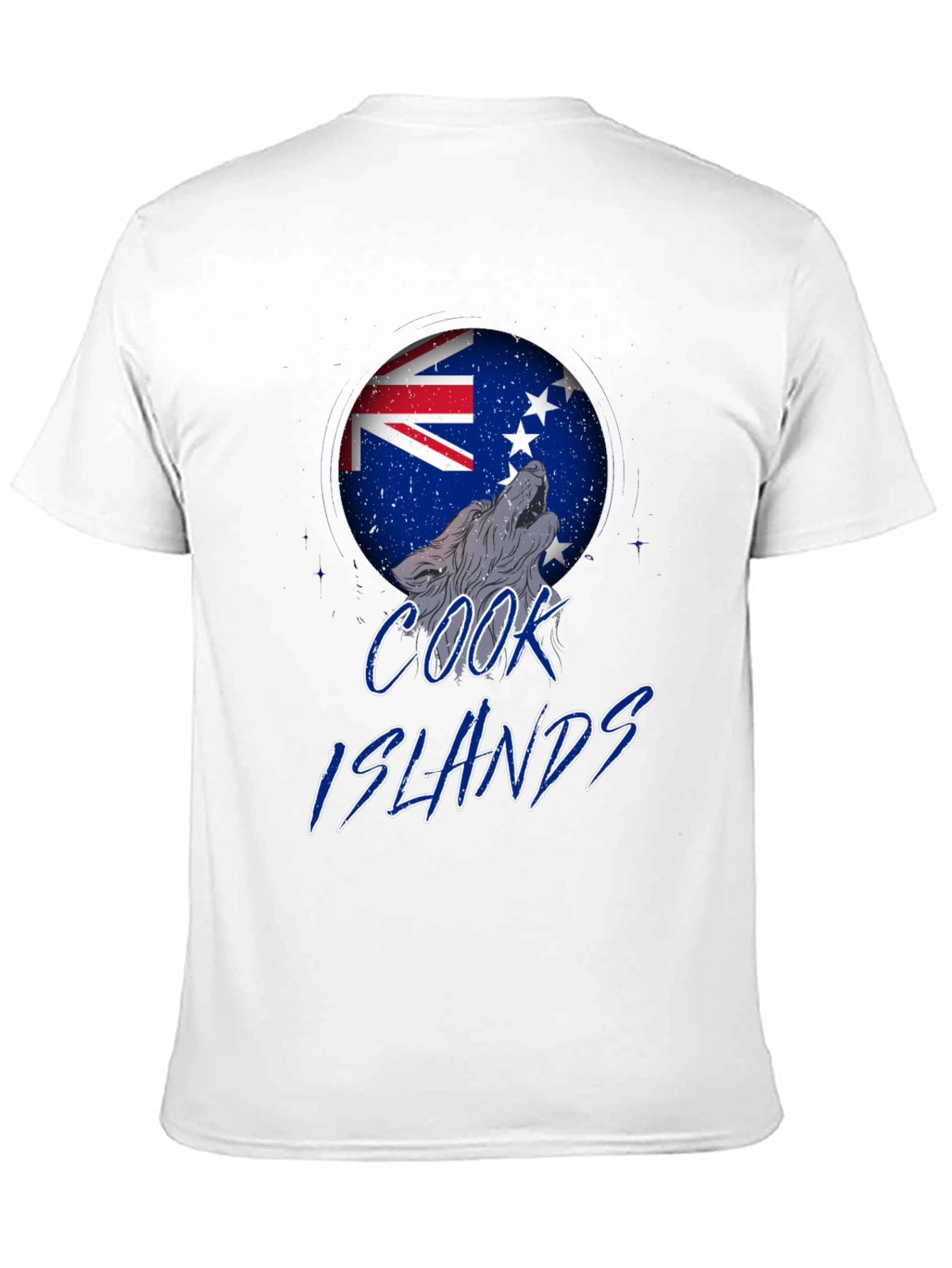 Cook Islands Wolf T-Shirt - Black Graphic Tee