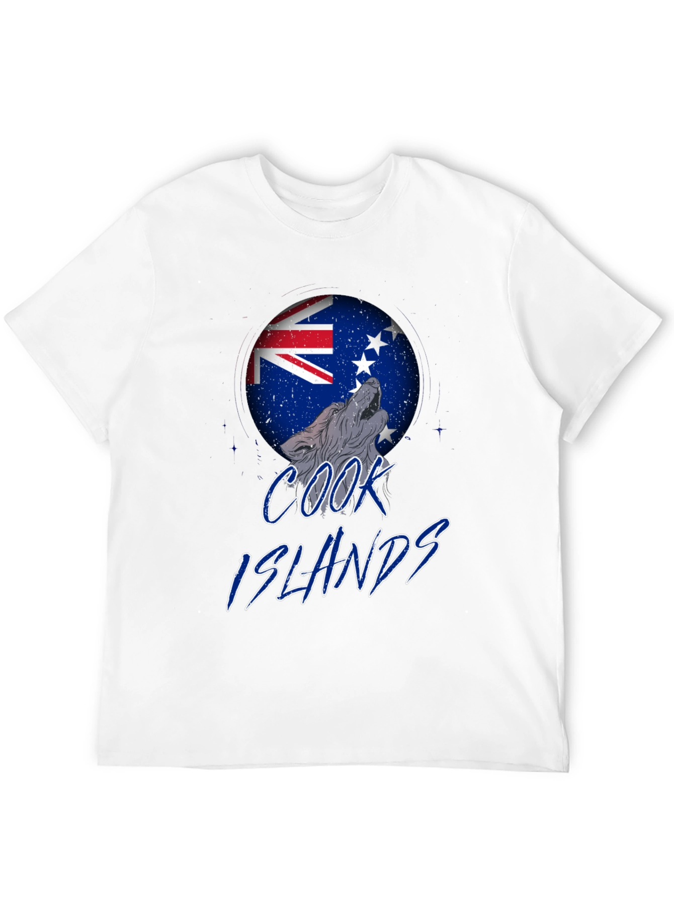 Cook Islands Wolf T-Shirt - Black Graphic Tee