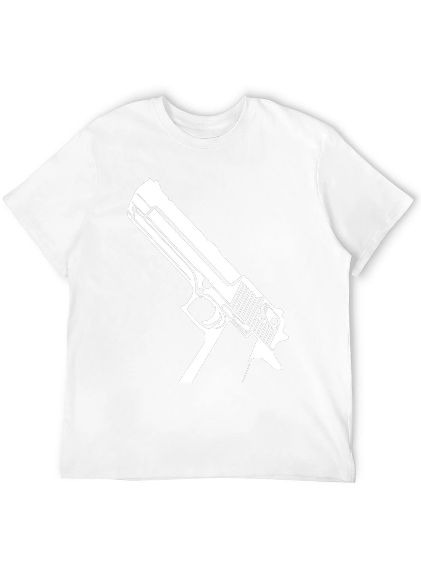 Gun Graphic Tee - Bold Black T-Shirt