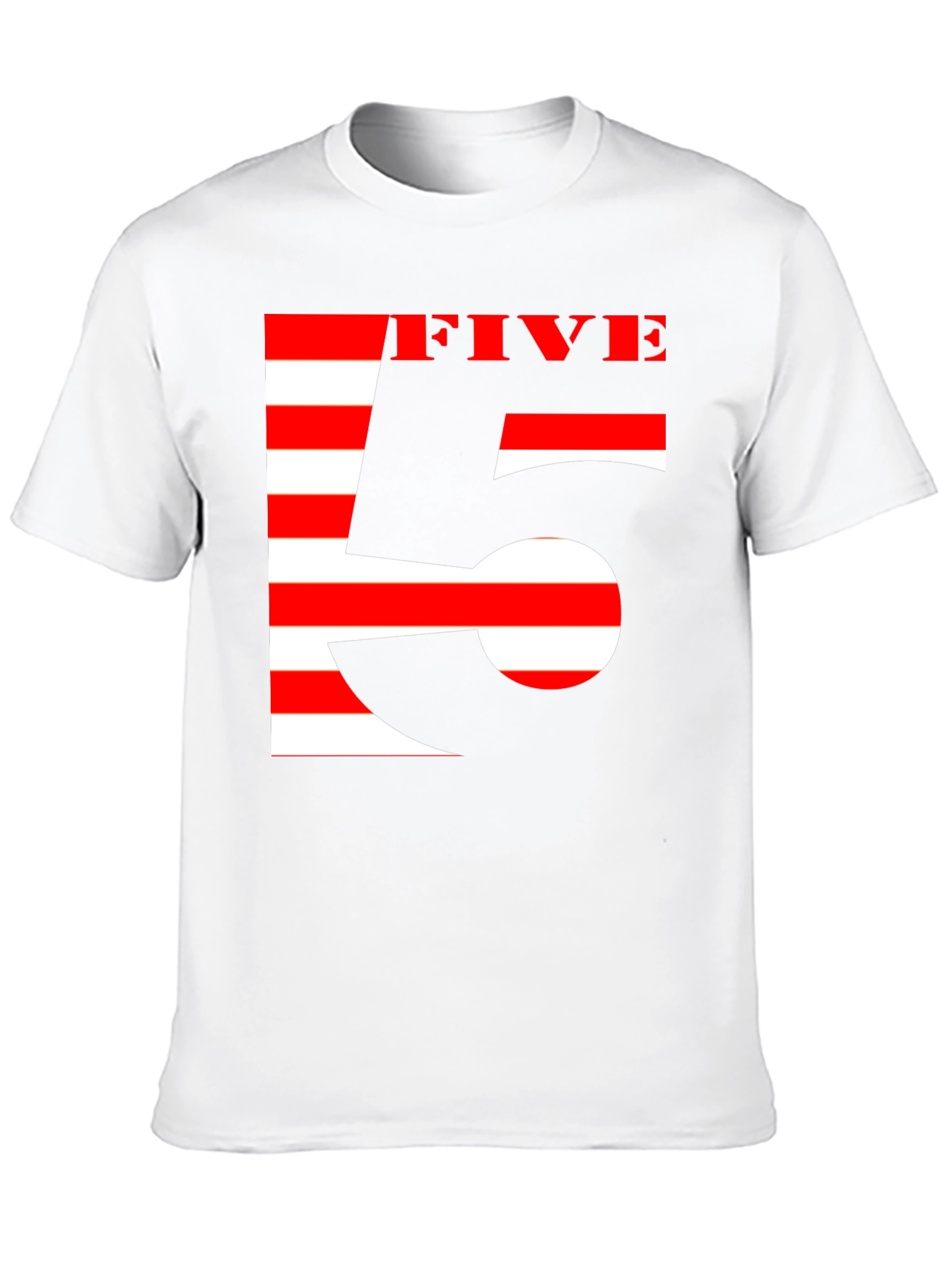 Stripped Five Graphic Tee - Black