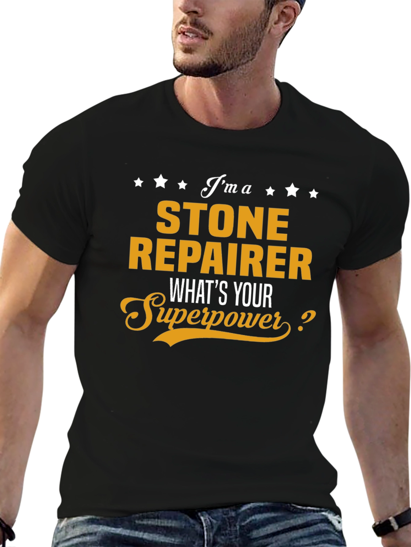Stone Repairer Superpower Graphic T-Shirt