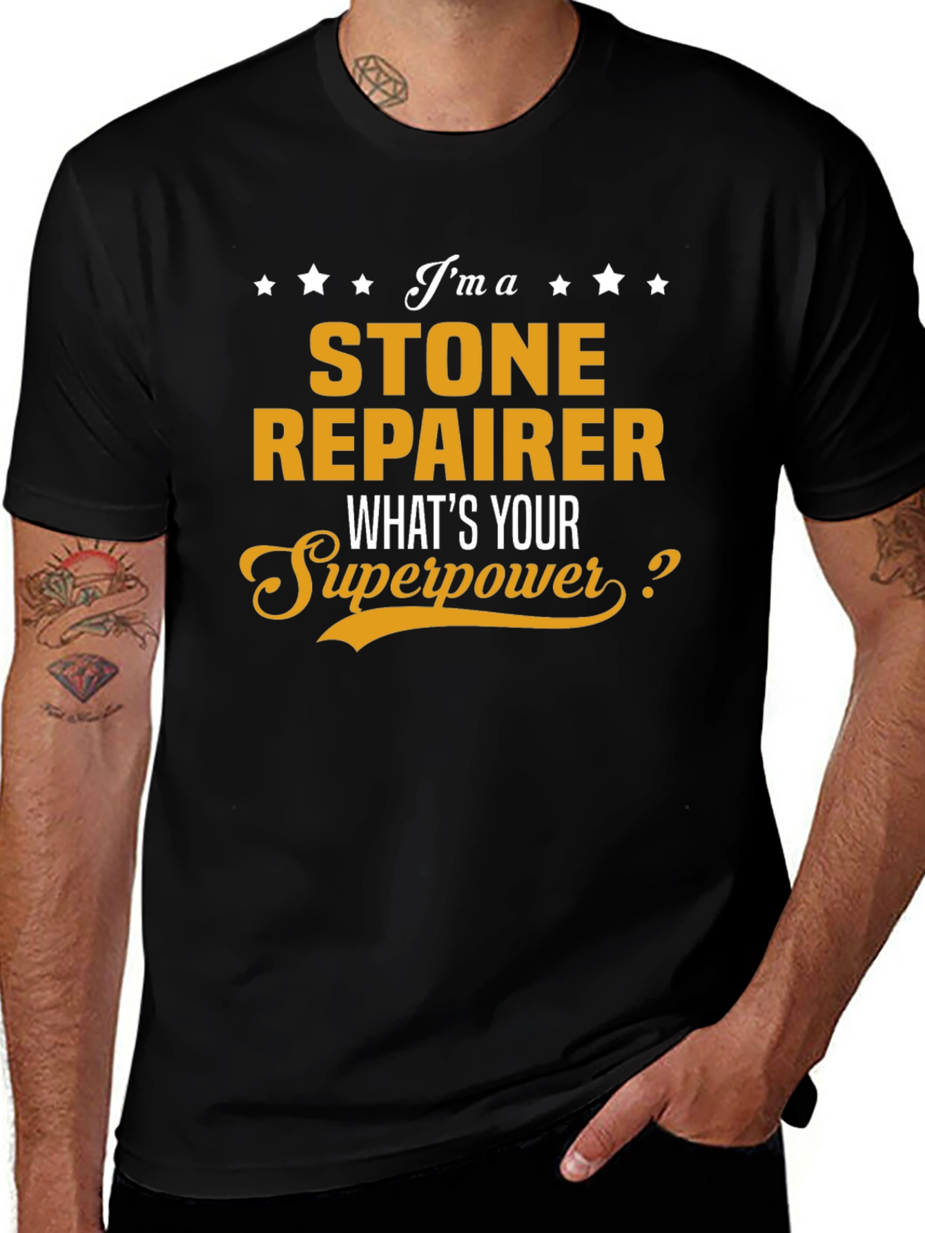 Stone Repairer Superpower Graphic T-Shirt