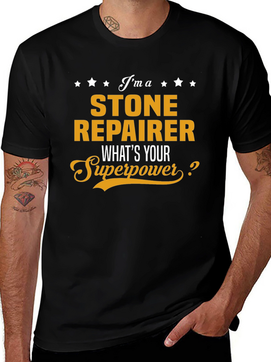 Stone Repairer Superpower Graphic T-Shirt