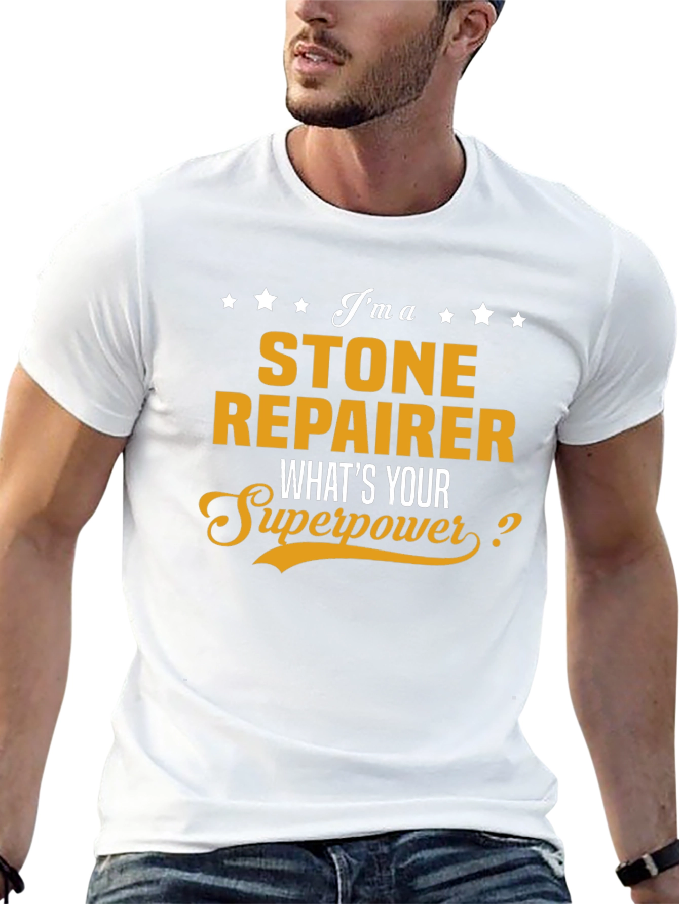 Stone Repairer Superpower Graphic T-Shirt