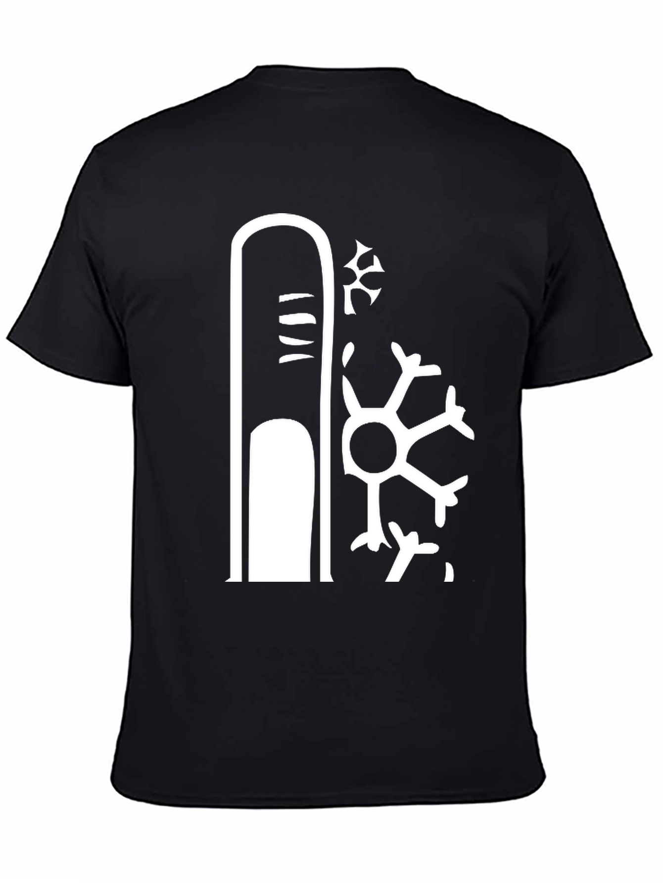 Cool Finger Snowflake Graphic Tee