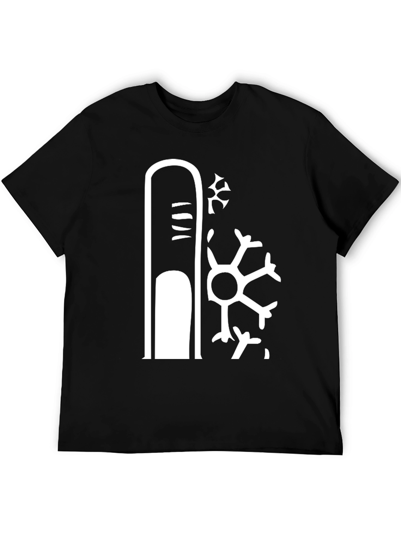 Cool Finger Snowflake Graphic Tee