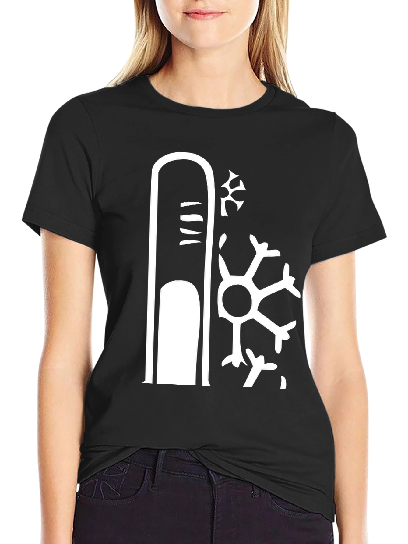 Cool Finger Snowflake Graphic Tee