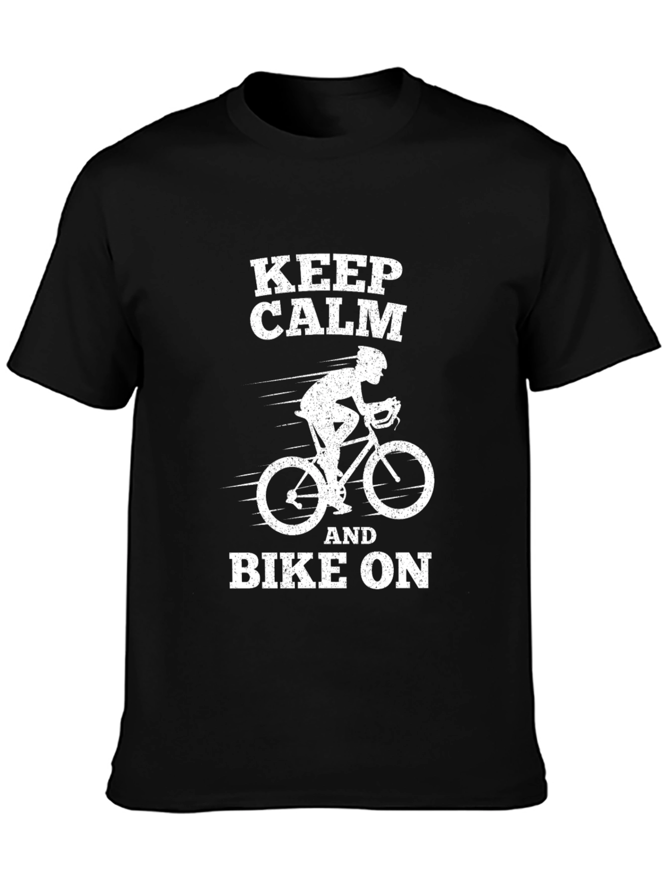 Keep Calm and Bike On T-Shirt