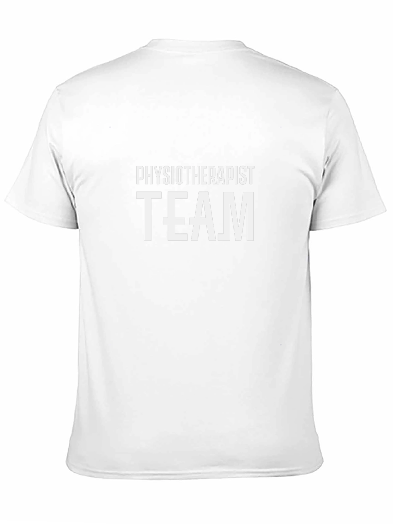 Physiotherapist Team Black Cotton T-Shirt