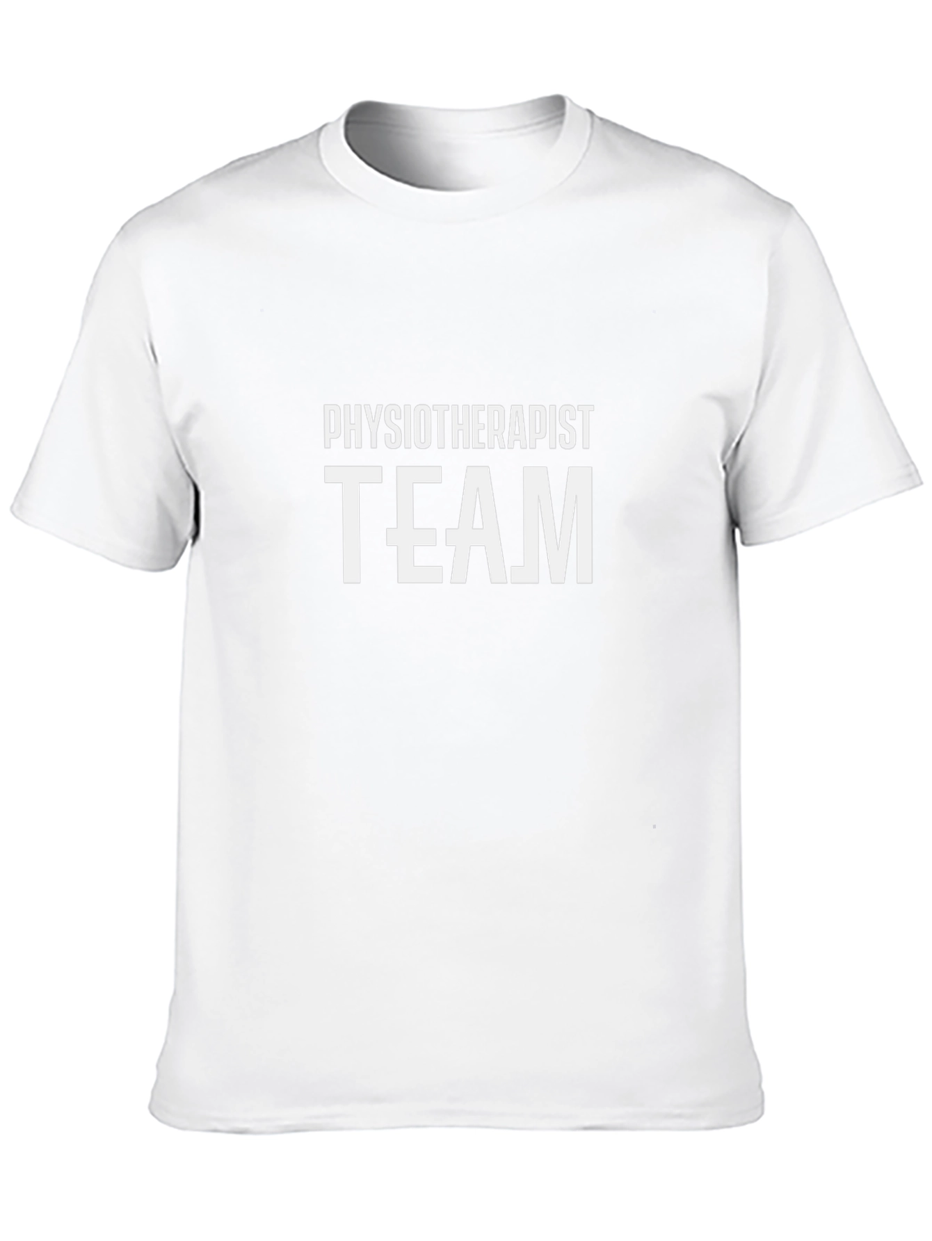 Physiotherapist Team Black Cotton T-Shirt