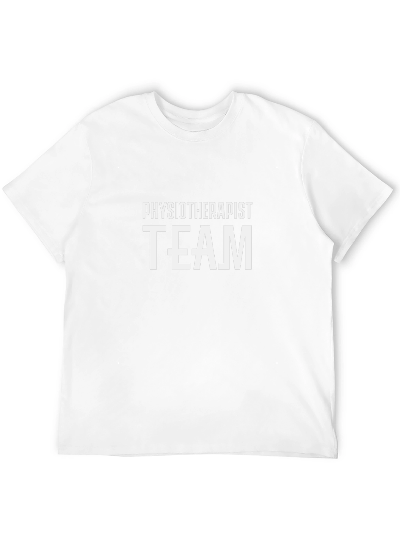 Physiotherapist Team Black Cotton T-Shirt