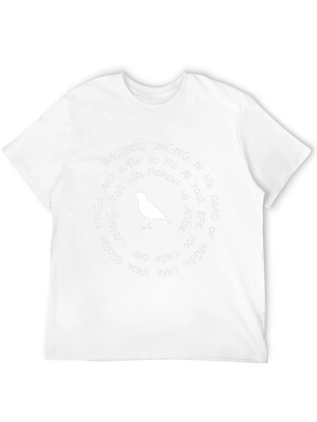 Blackbird Song Lyric Graphic T-Shirt