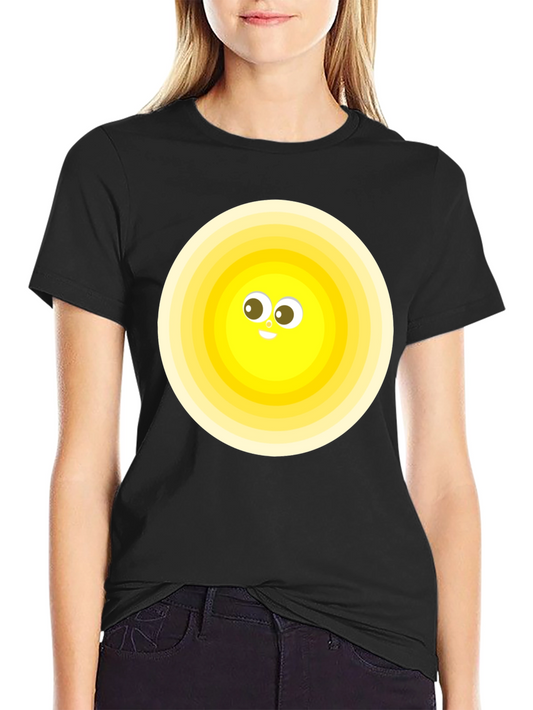 Cheerful Sun Graphic Tee - Soft Cotton Blend