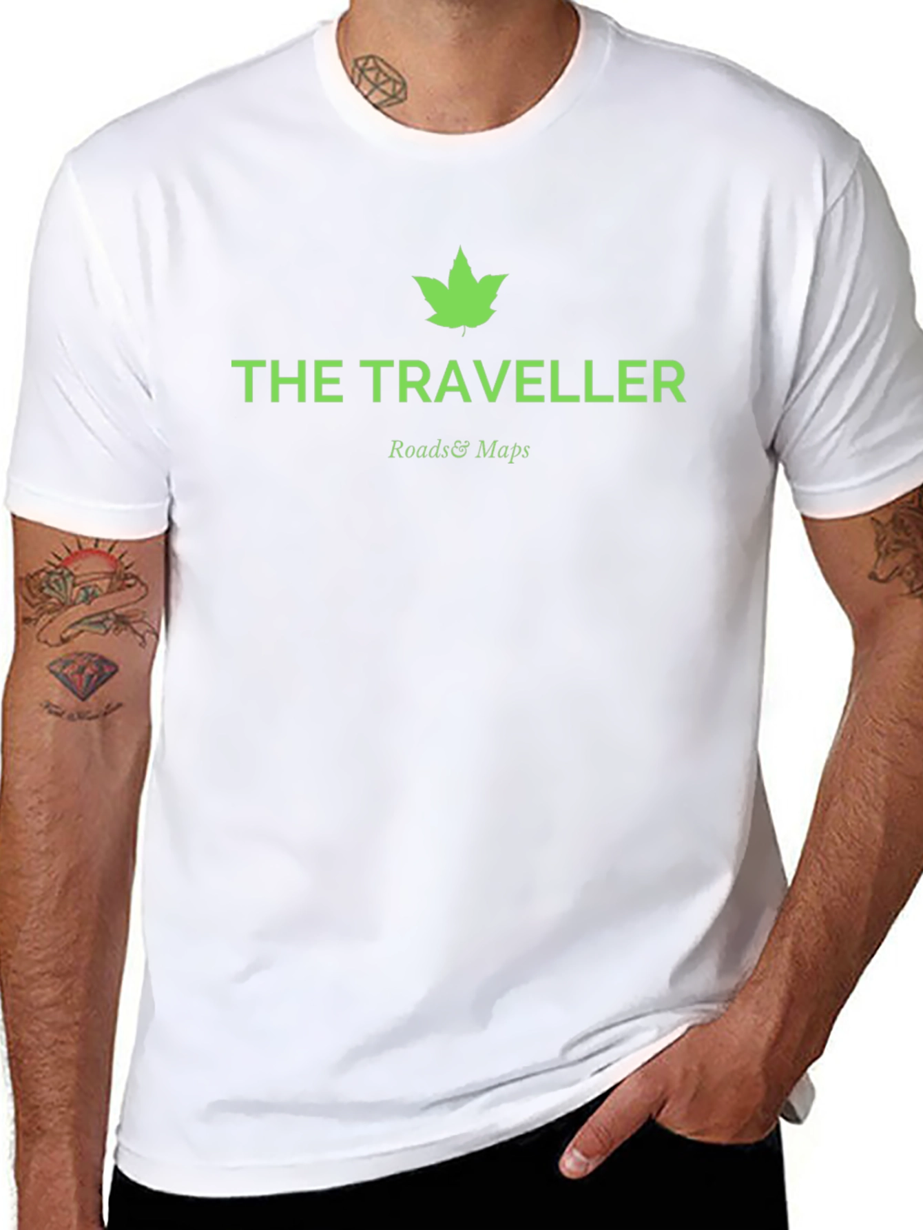 The Traveller T-Shirt - Roads & Maps Graphic Tee