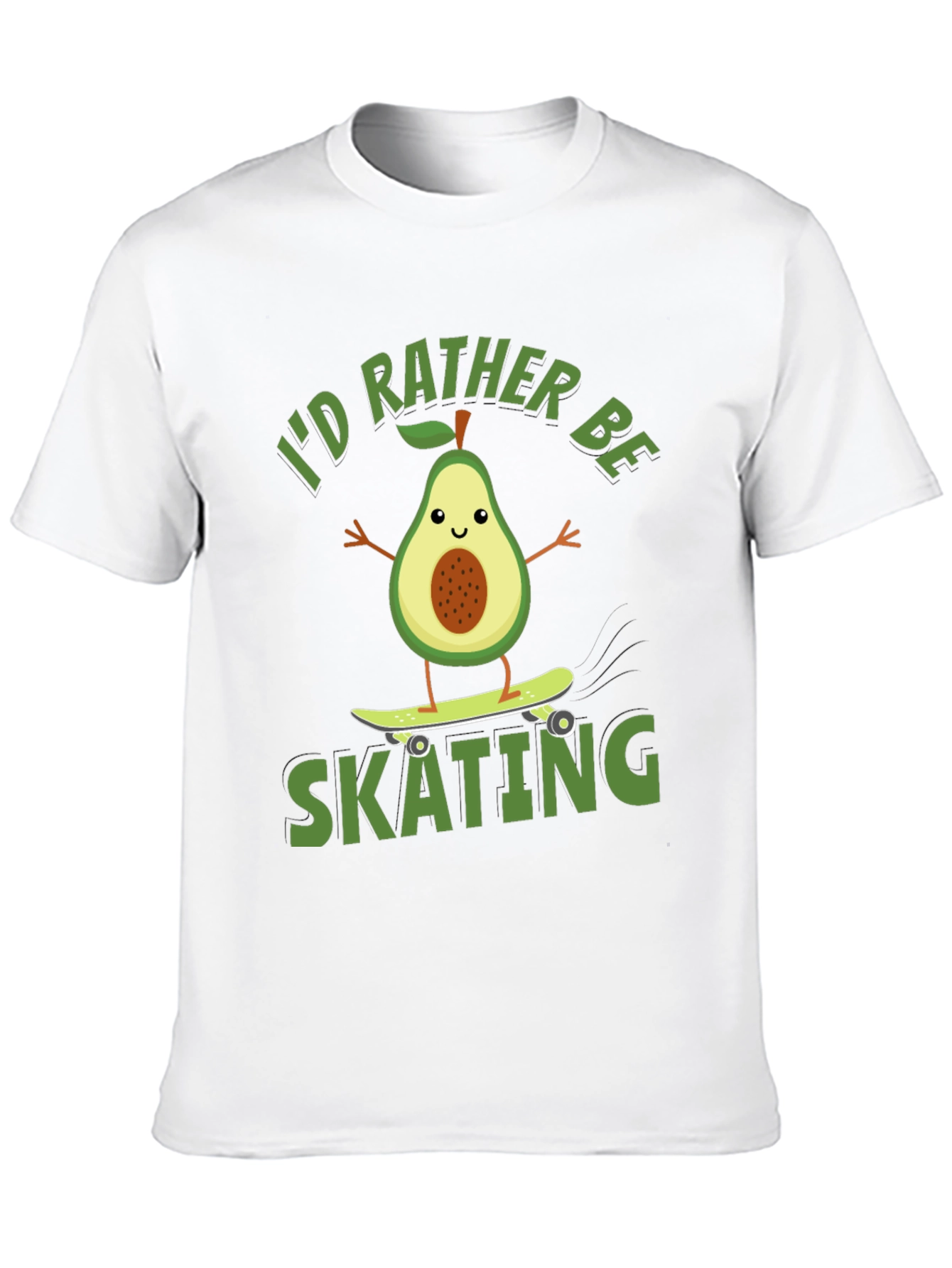 Avocado Skating T-Shirt - Id Rather Be Skating
