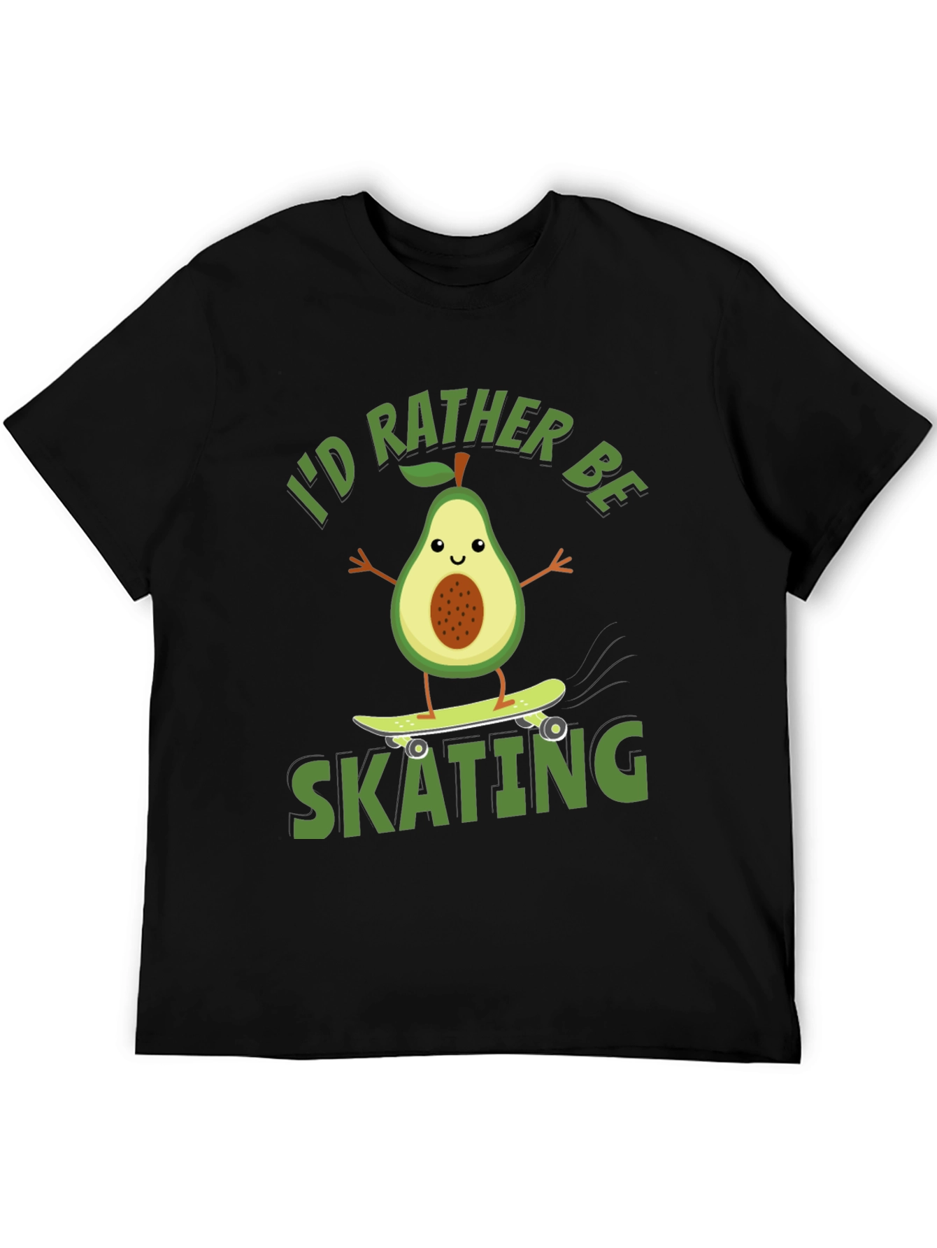 Avocado Skating T-Shirt - Id Rather Be Skating