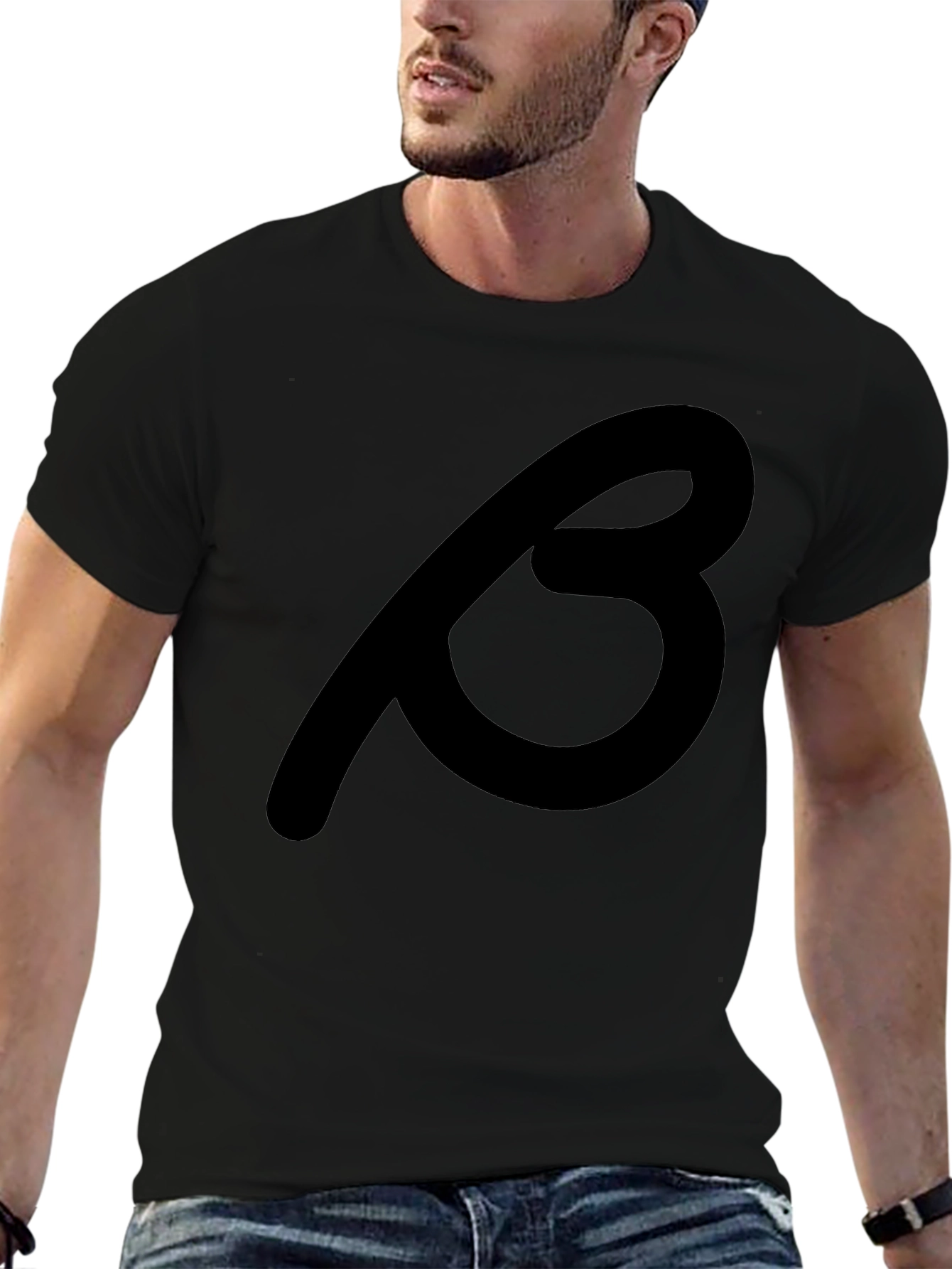 Black T-Shirt with Beta Symbol