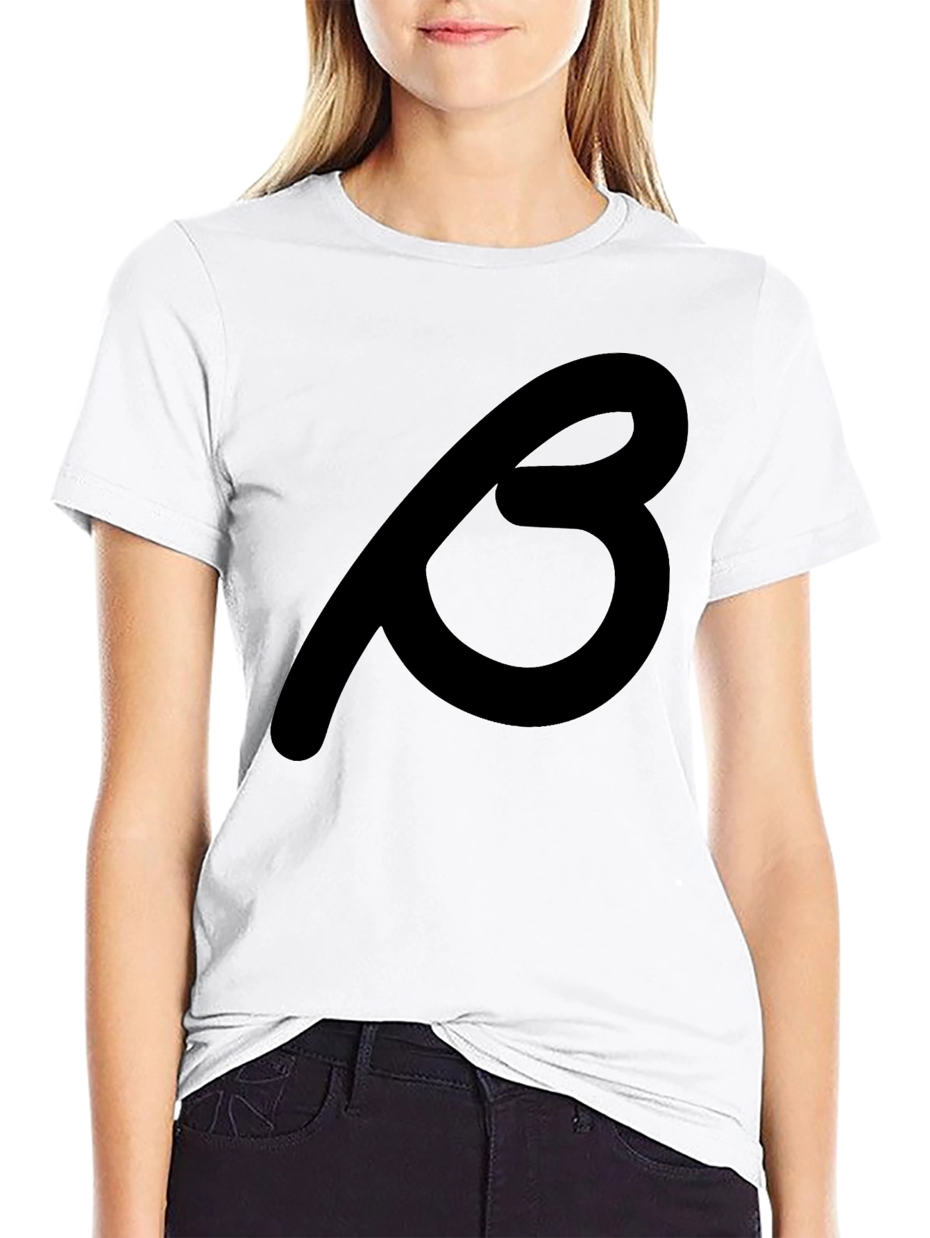 Black T-Shirt with Beta Symbol