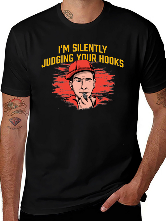 Silently Judging Your Hooks T-Shirt - Funny Fishing Tee