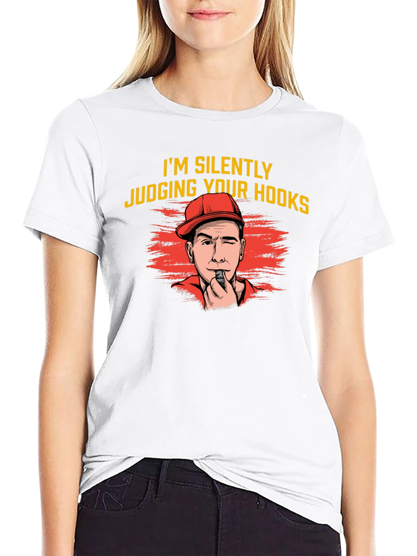 Silently Judging Your Hooks T-Shirt - Funny Fishing Tee