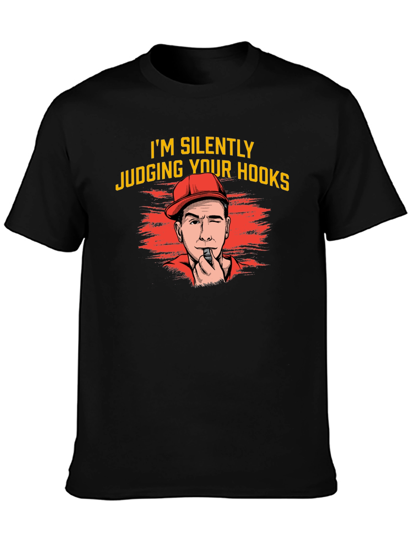 Silently Judging Your Hooks T-Shirt - Funny Fishing Tee